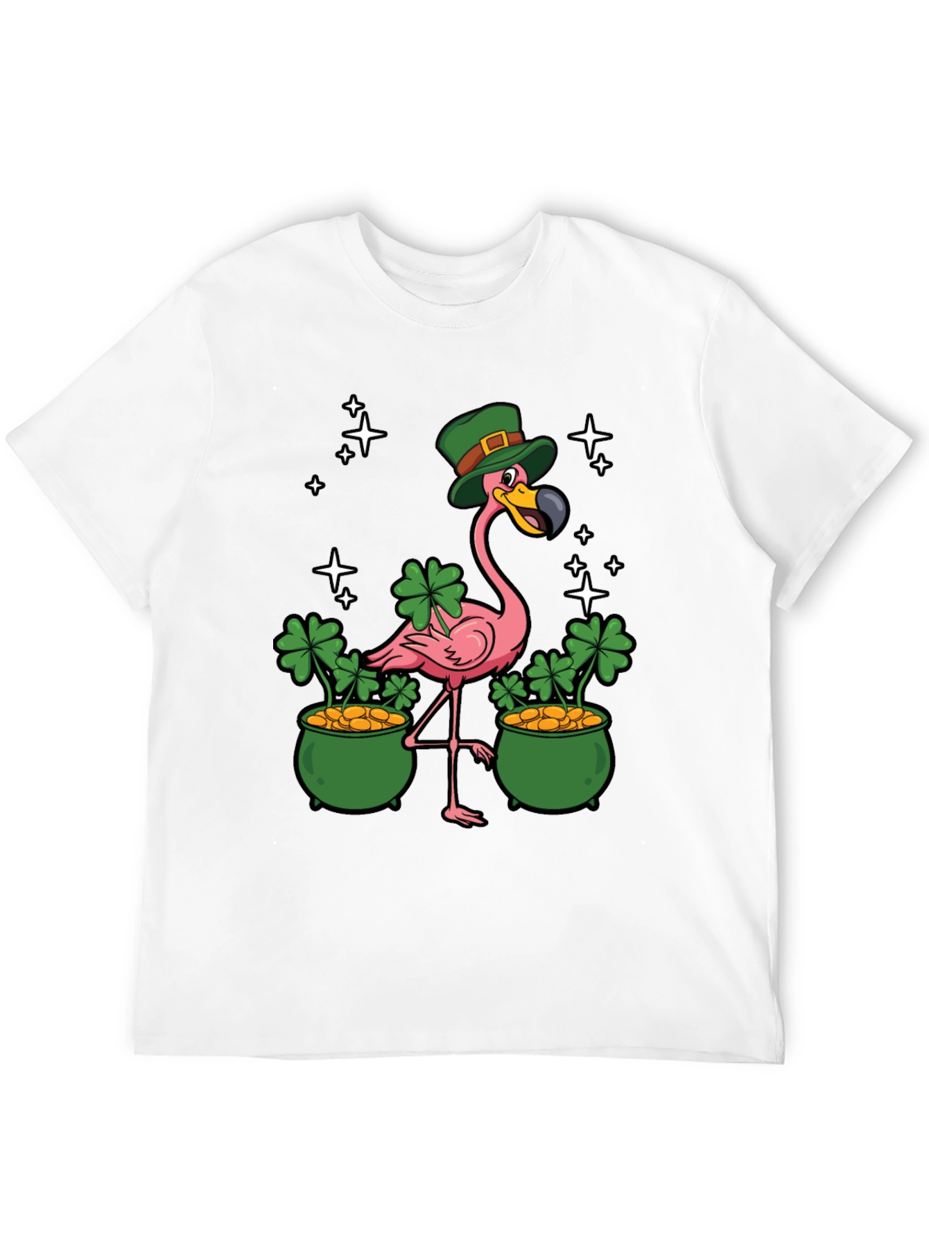 St. Patricks Day Flamingo Graphic Tee