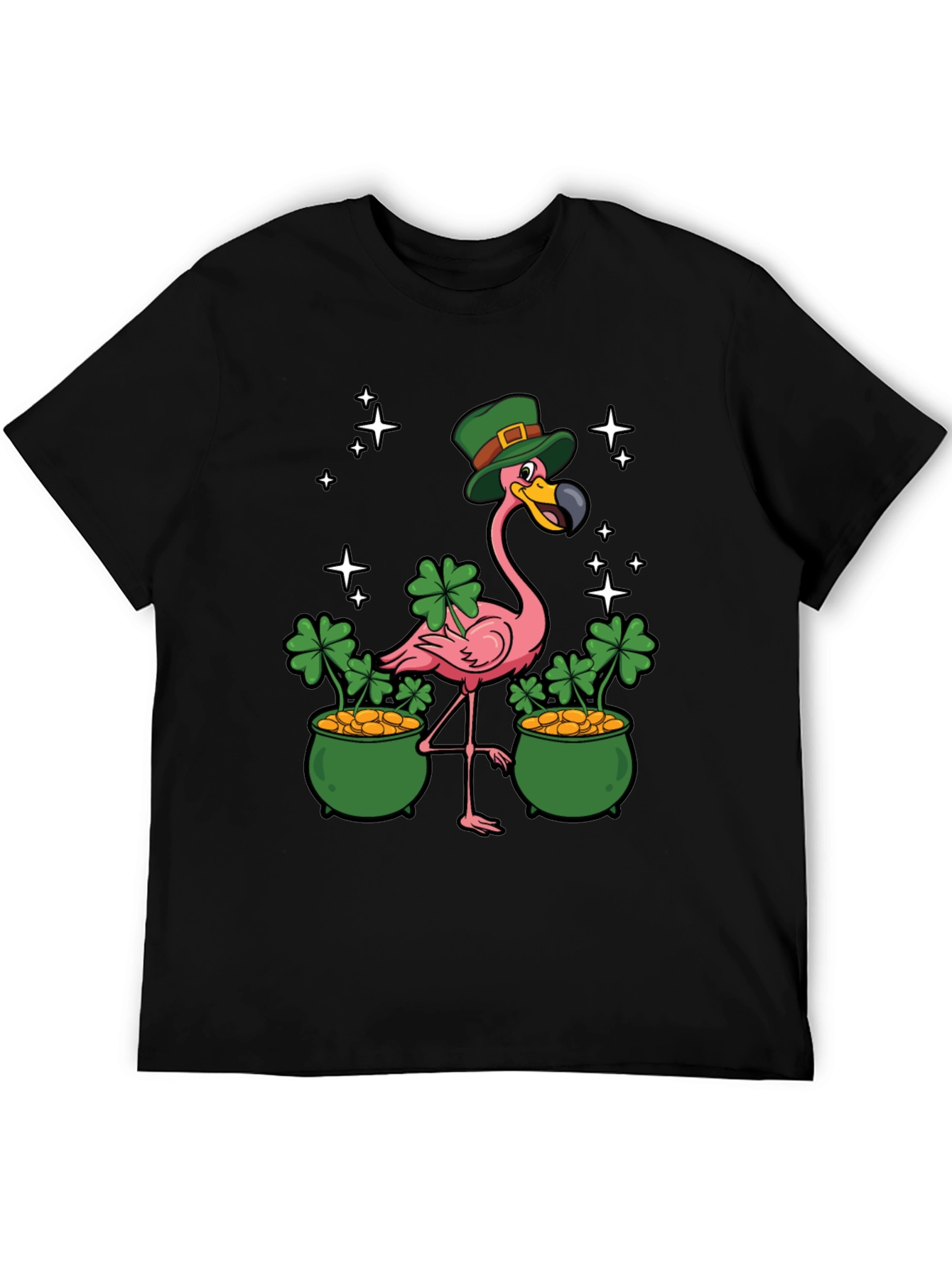 St. Patricks Day Flamingo Graphic Tee