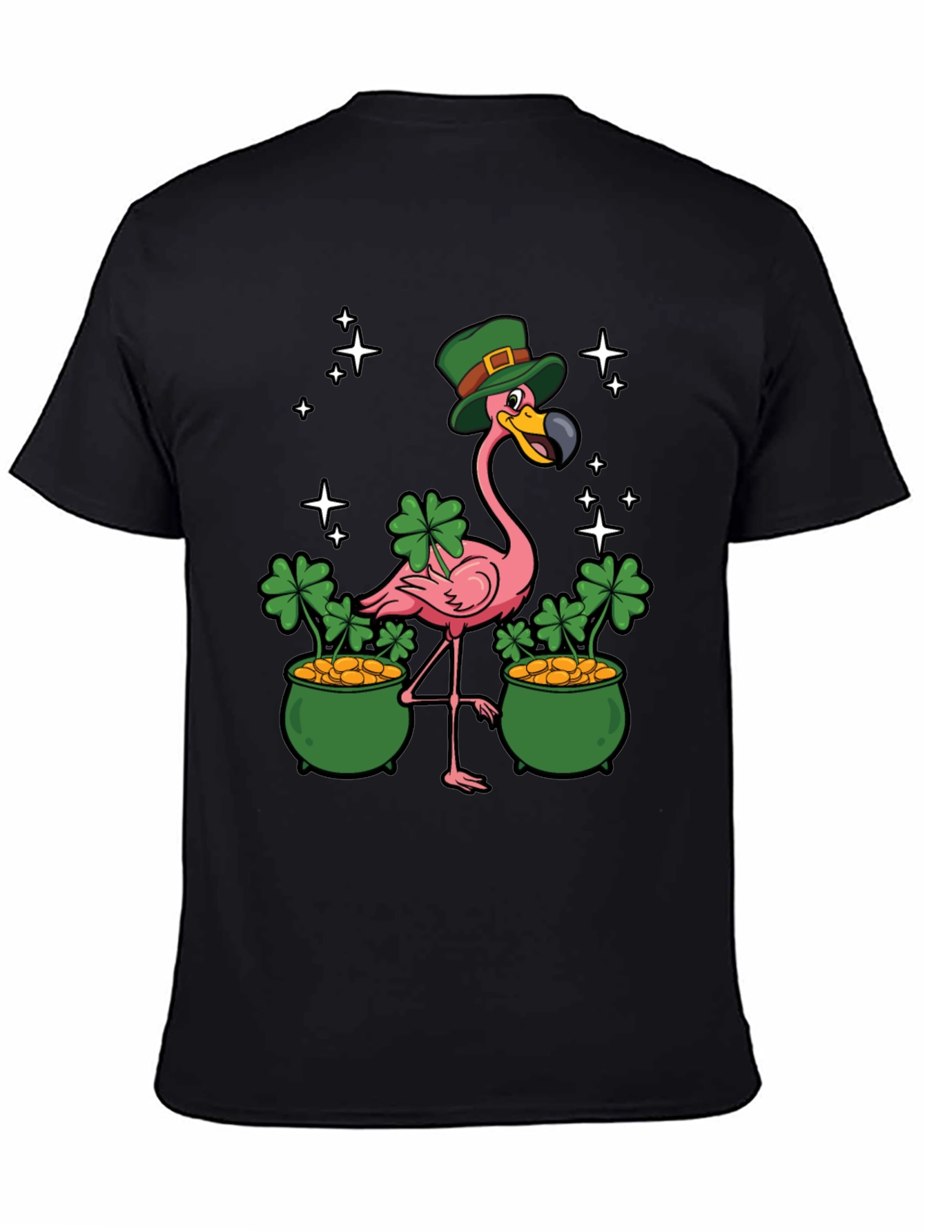 St. Patricks Day Flamingo Graphic Tee