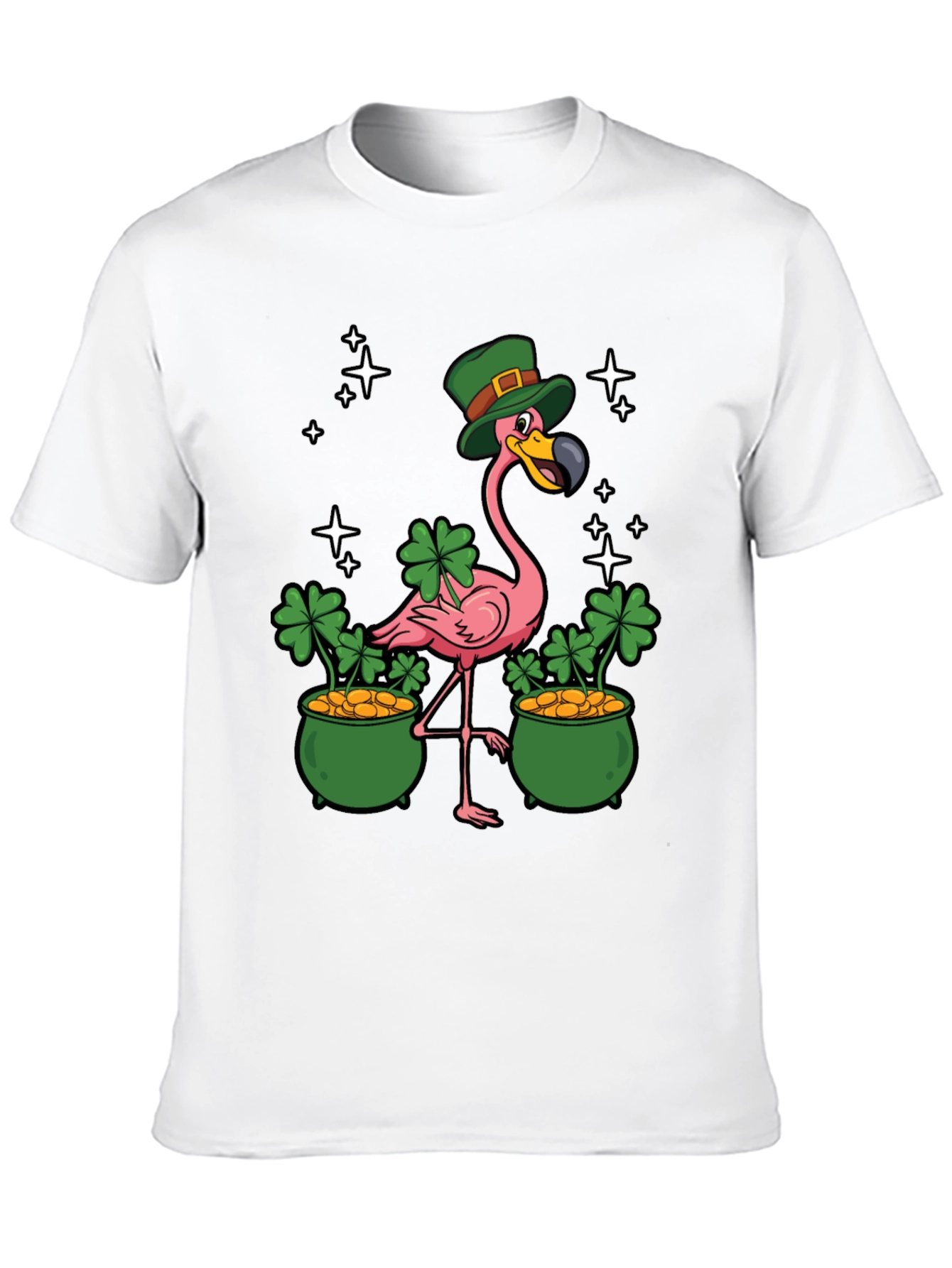 St. Patricks Day Flamingo Graphic Tee