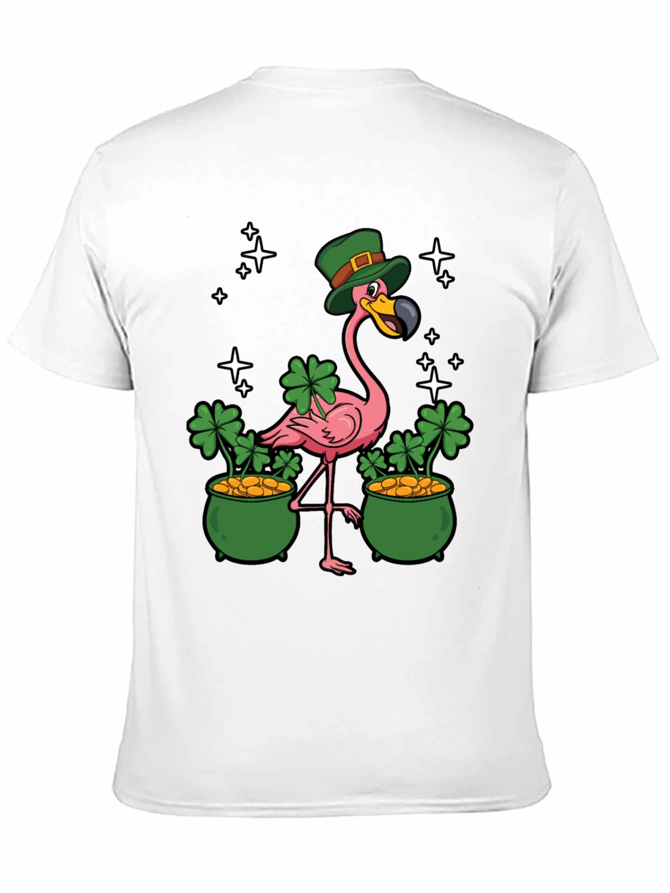 St. Patricks Day Flamingo Graphic Tee