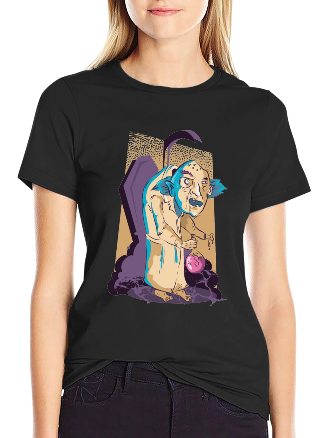 Monster Cartoon Graphic T-Shirt