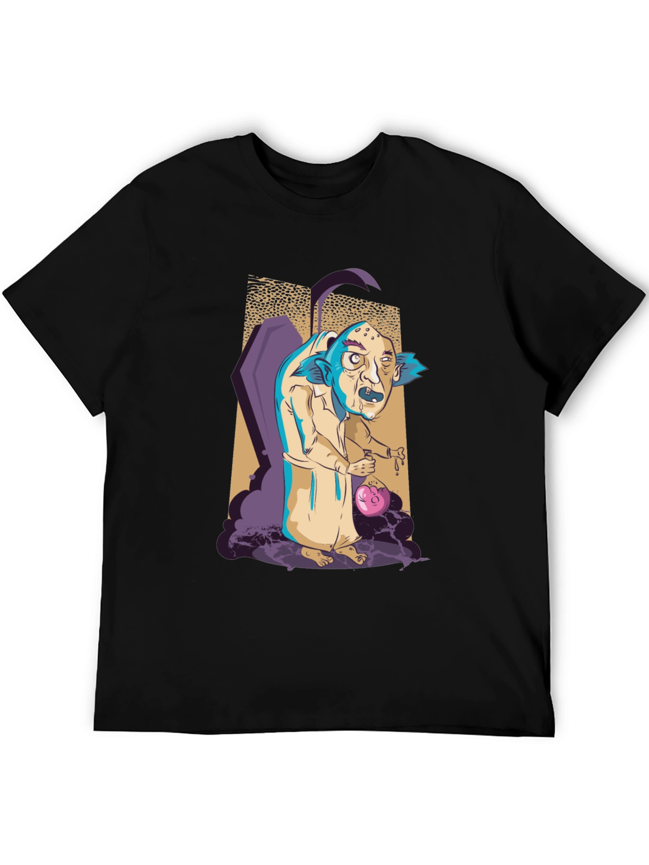 Monster Cartoon Graphic T-Shirt