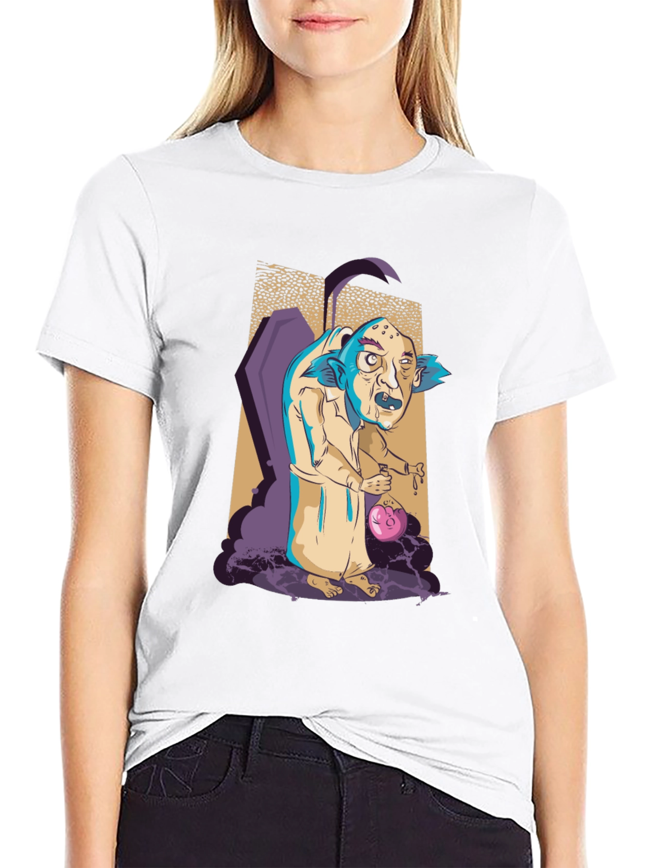 Monster Cartoon Graphic T-Shirt