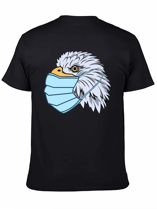 Eagle Mask Graphic T-Shirt - Patriotic Style