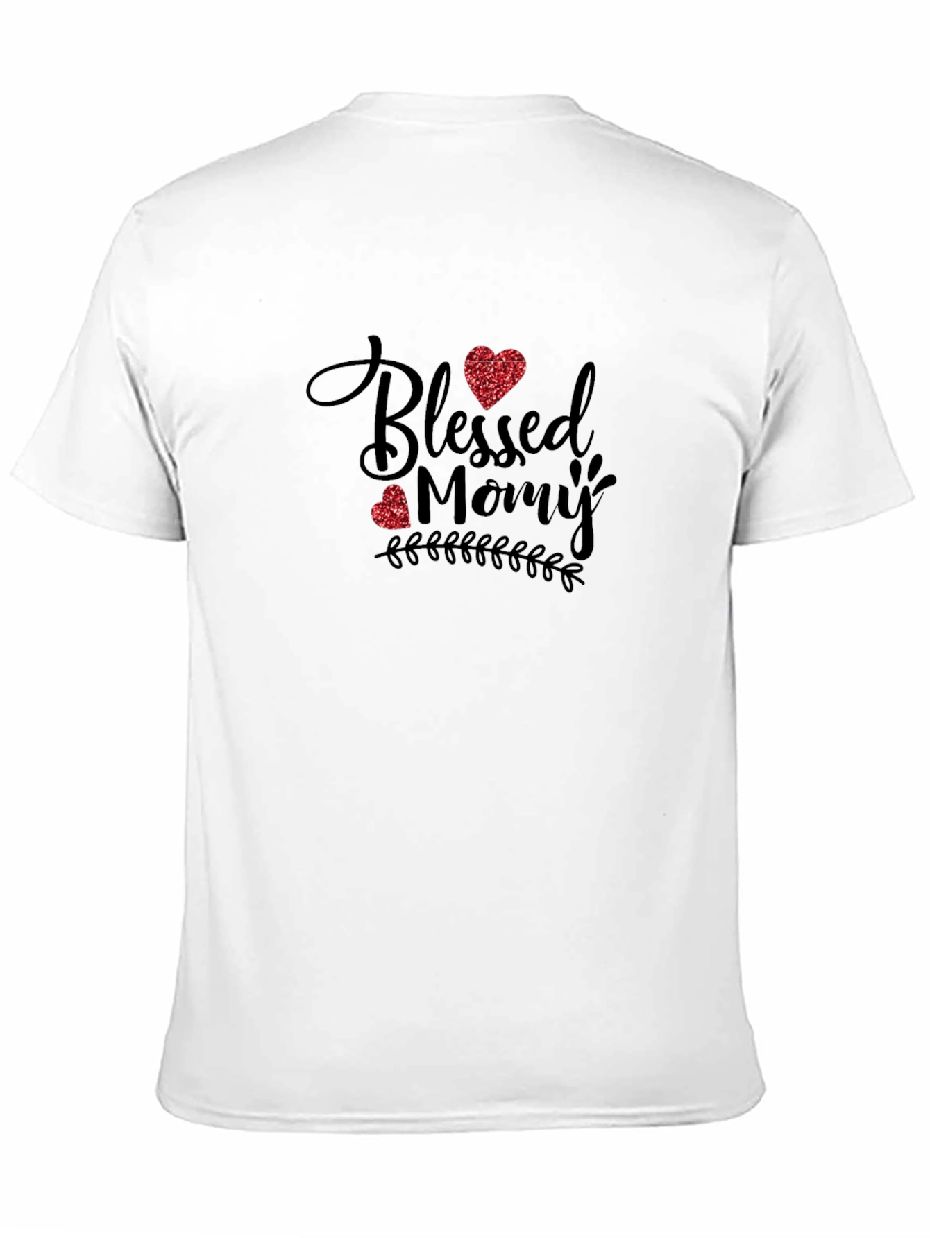 Blessed Mommy Graphic Tee - Soft Black T-Shirt