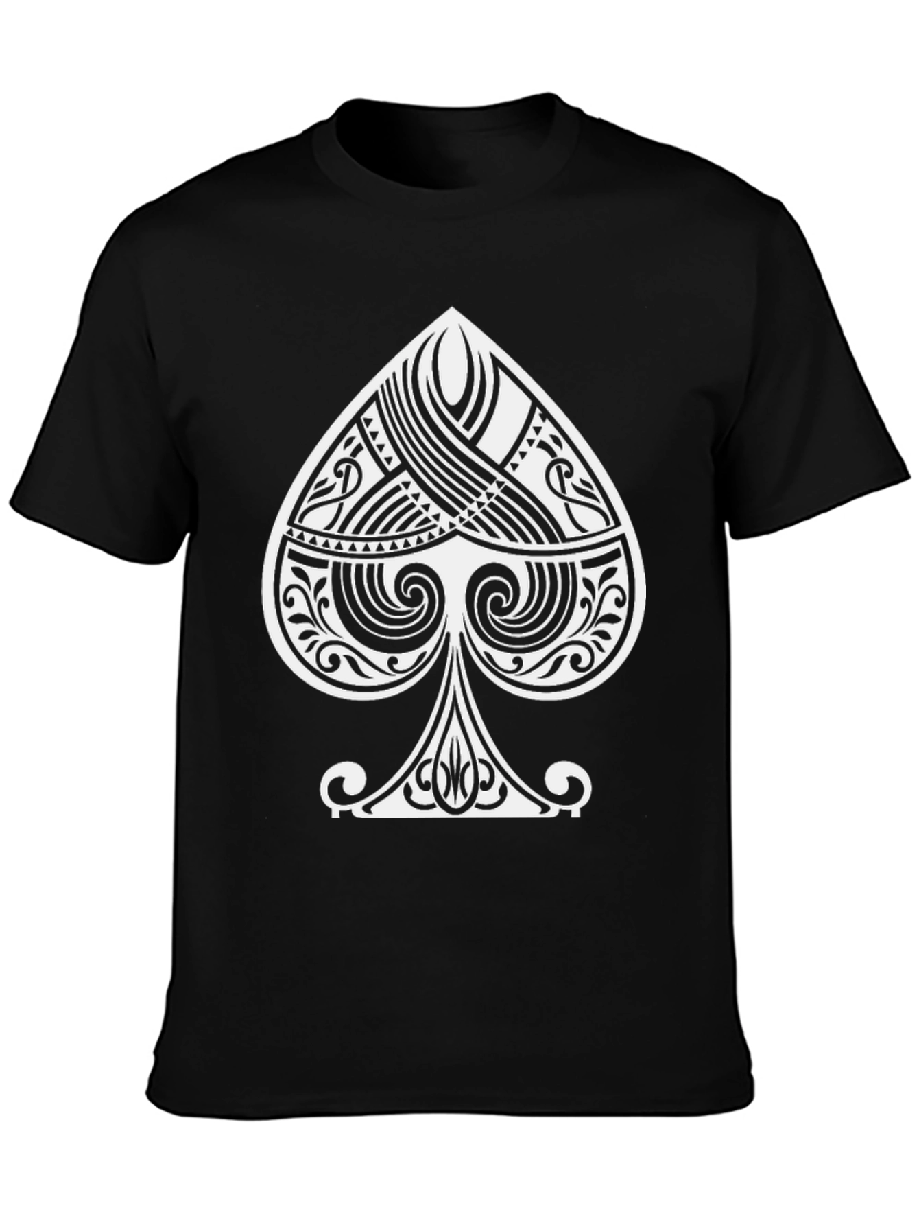 Spade Graphic Tee - Black Cotton Blend