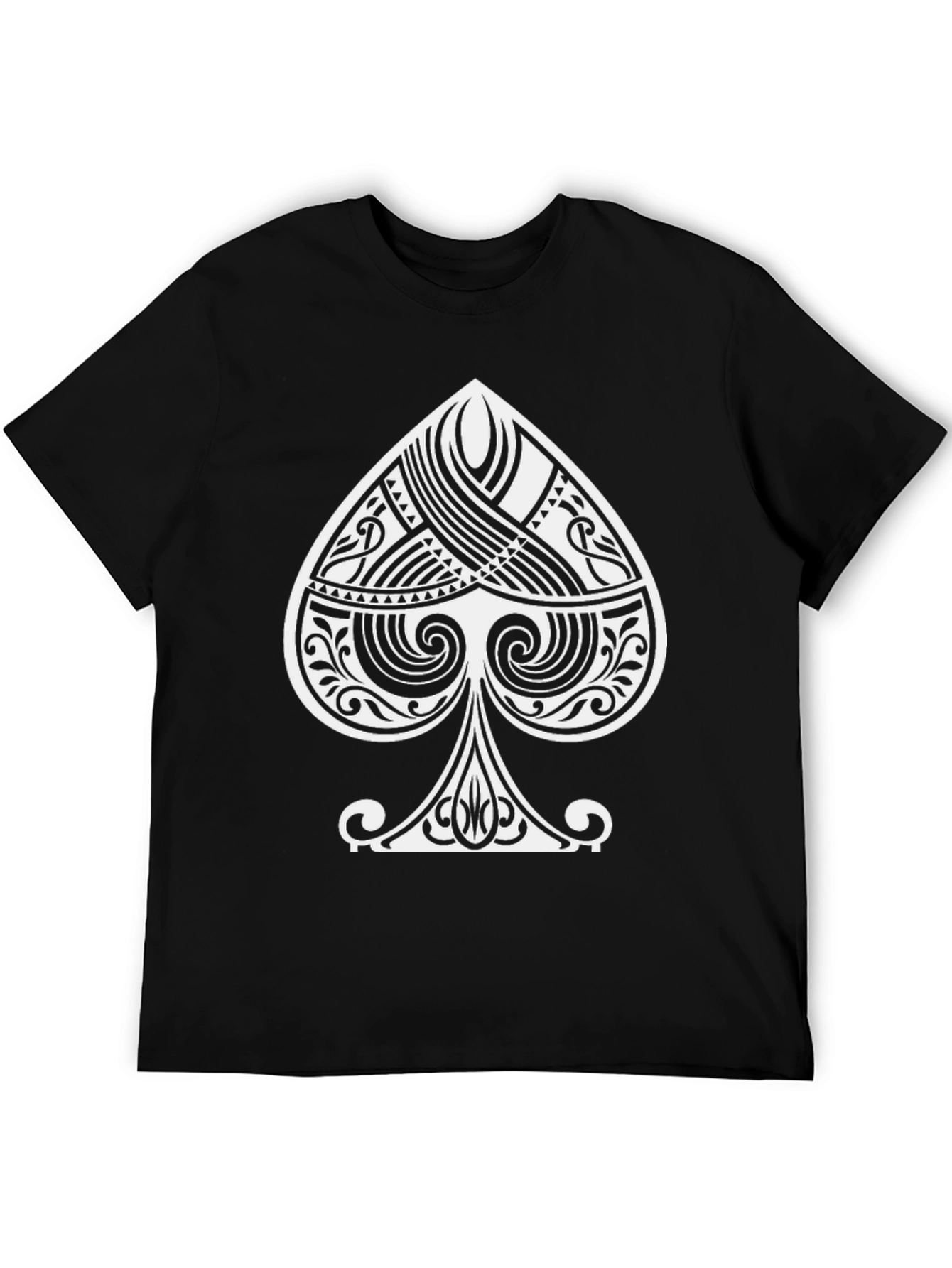 Spade Graphic Tee - Black Cotton Blend