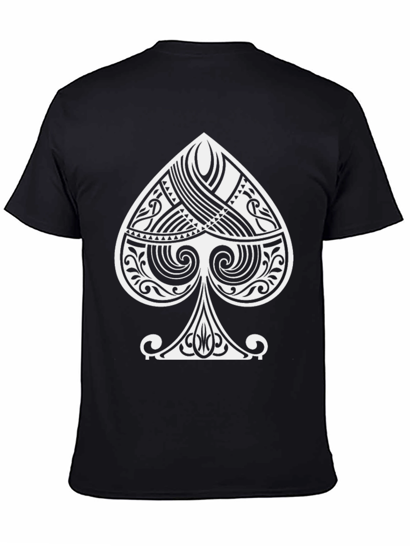 Spade Graphic Tee - Black Cotton Blend