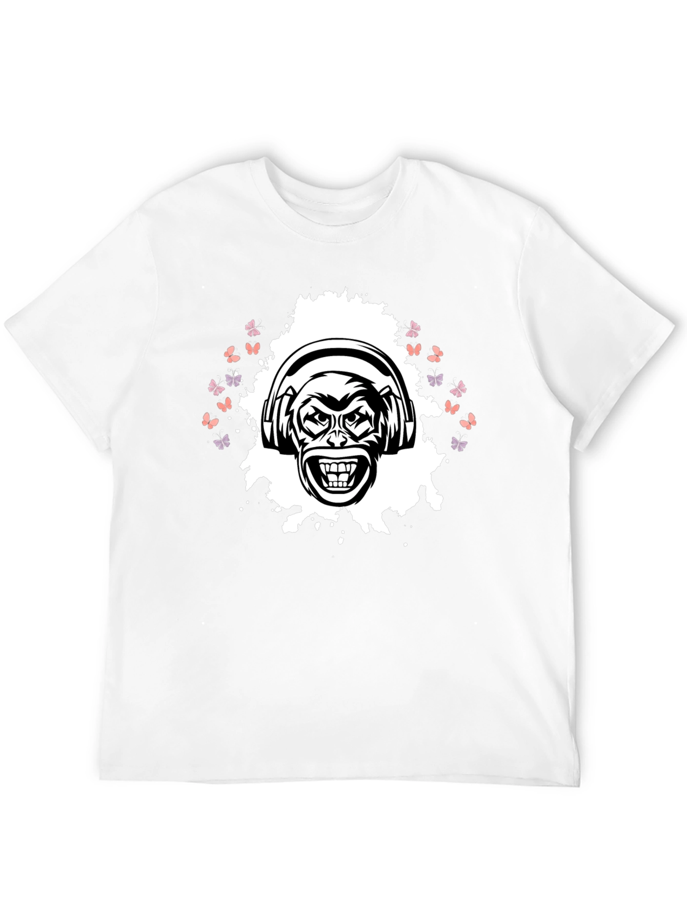 Cool Monkey Graphic T-Shirt - Black