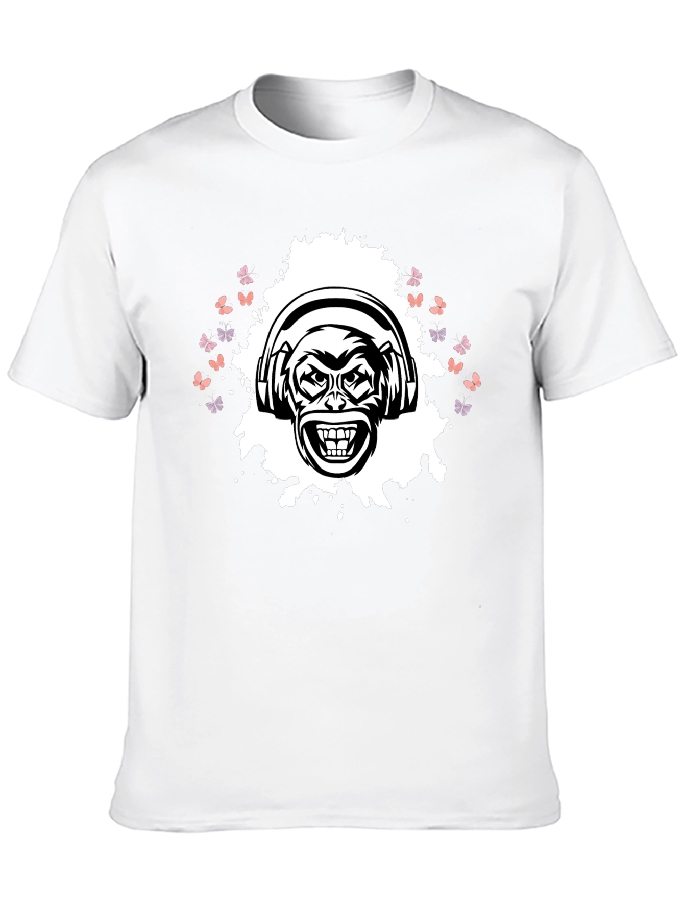 Cool Monkey Graphic T-Shirt - Black