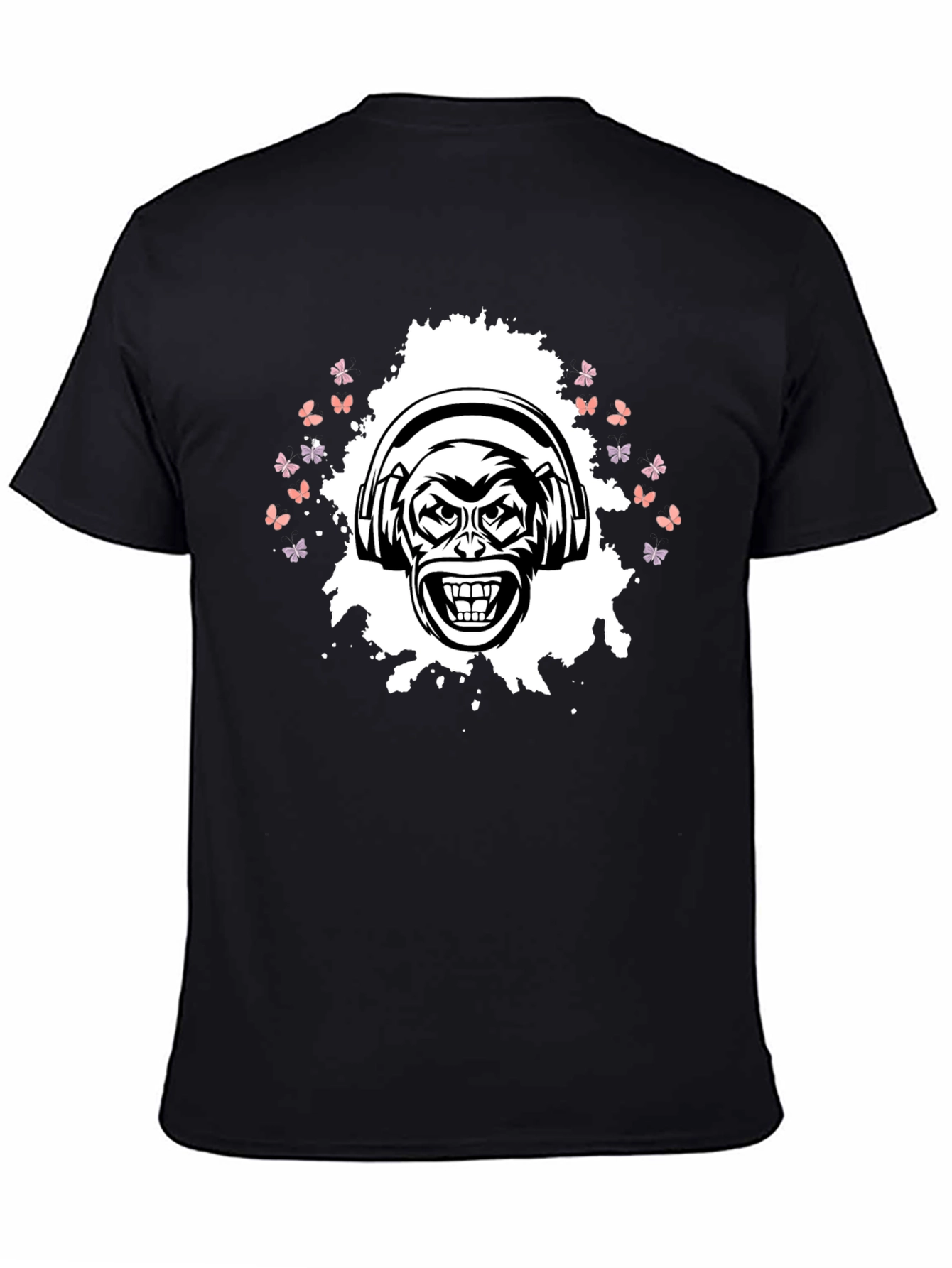 Cool Monkey Graphic T-Shirt - Black