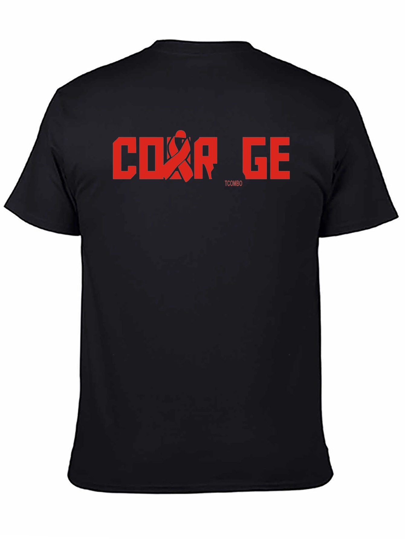 Courage T-Shirt - Red Ribbon Graphic Tee