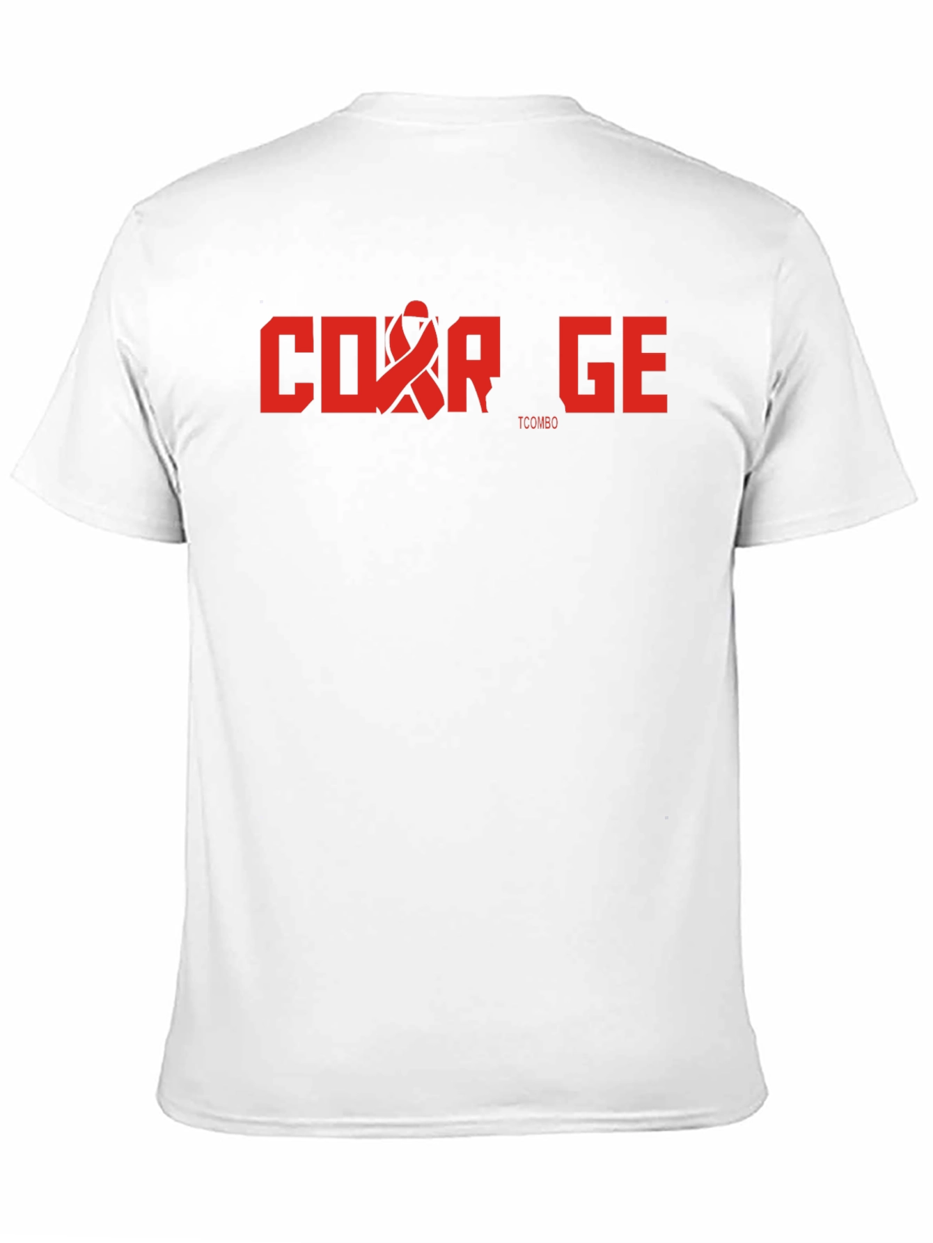 Courage T-Shirt - Red Ribbon Graphic Tee