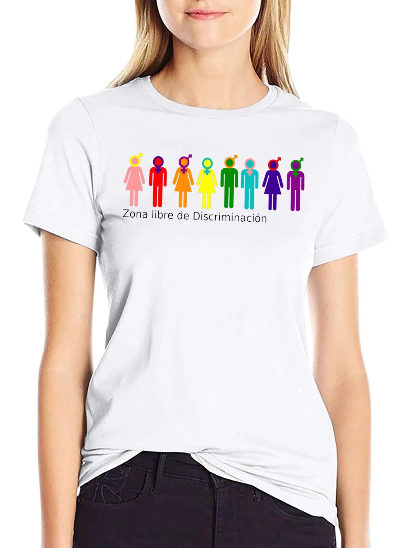 Equality Black T-Shirt - Zona Libre de Discriminación