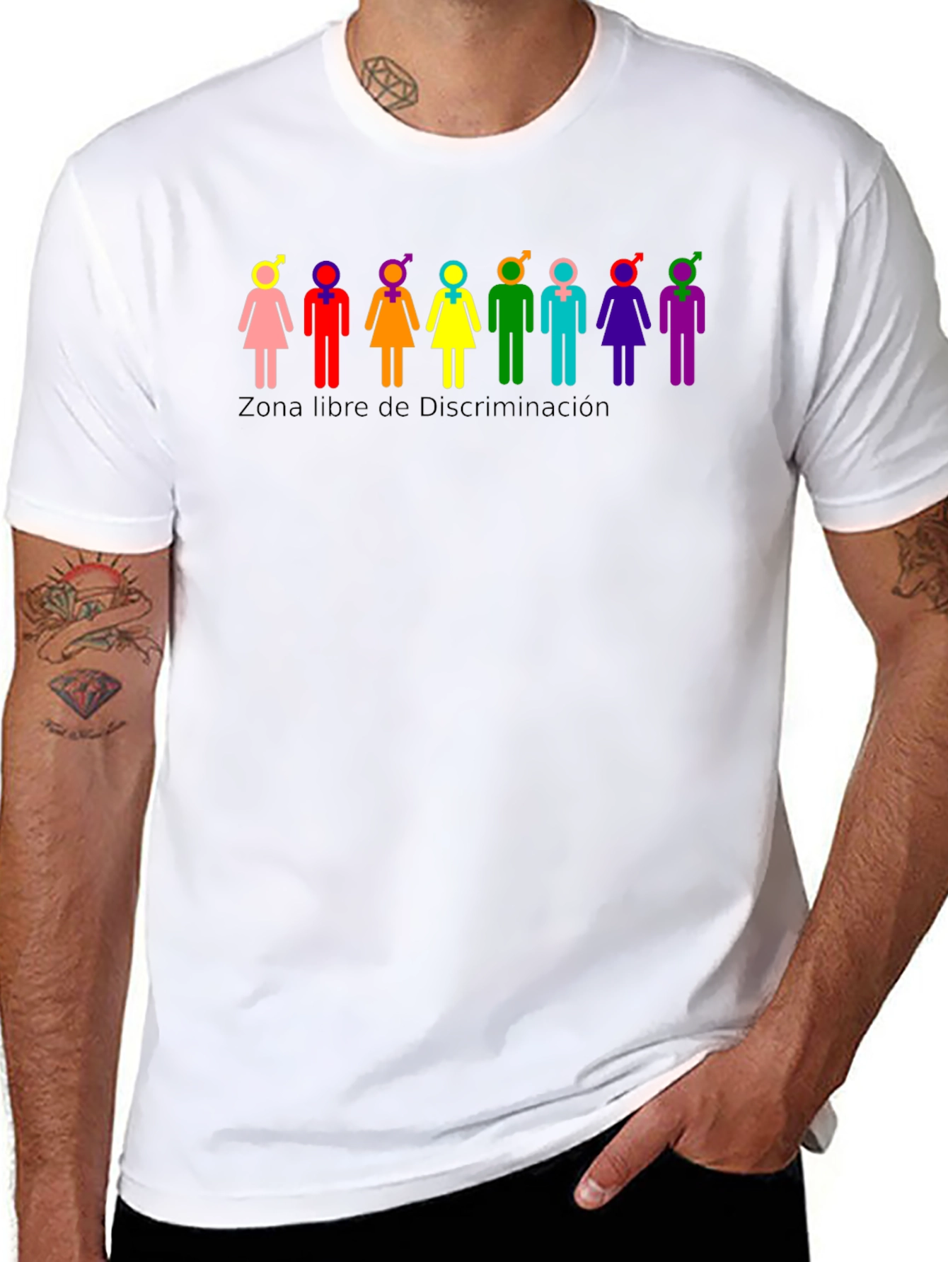 Equality Black T-Shirt - Zona Libre de Discriminación