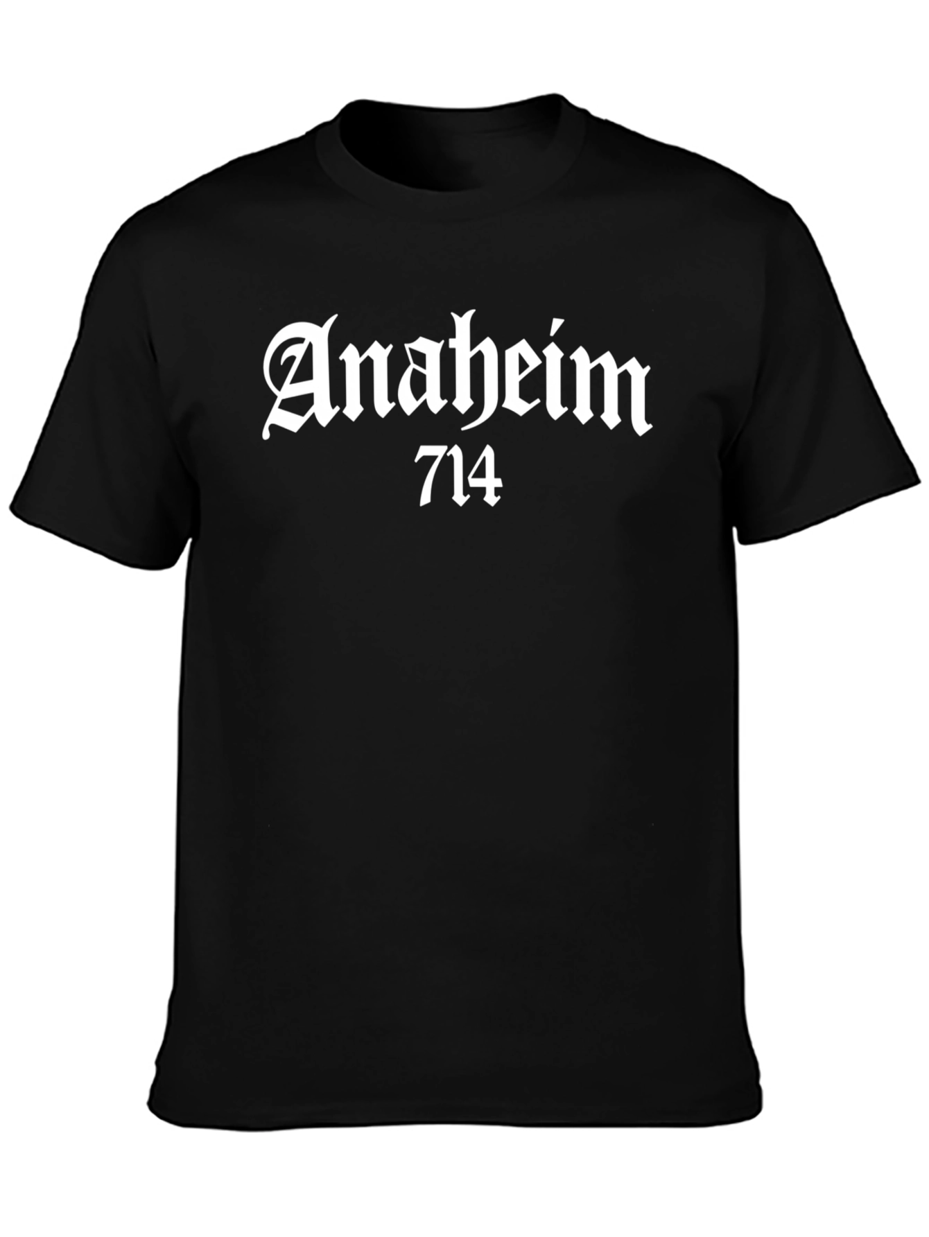 Anaheim 714 Black T-Shirt