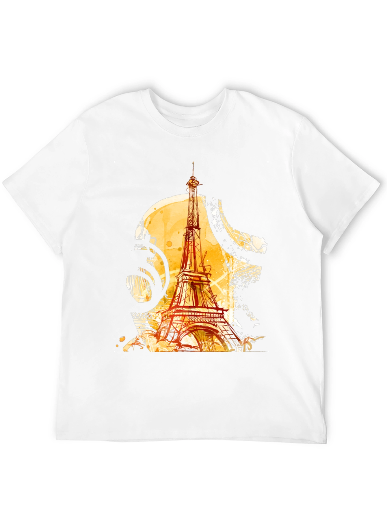 Paris Eiffel Tower Graphic Black T-Shirt