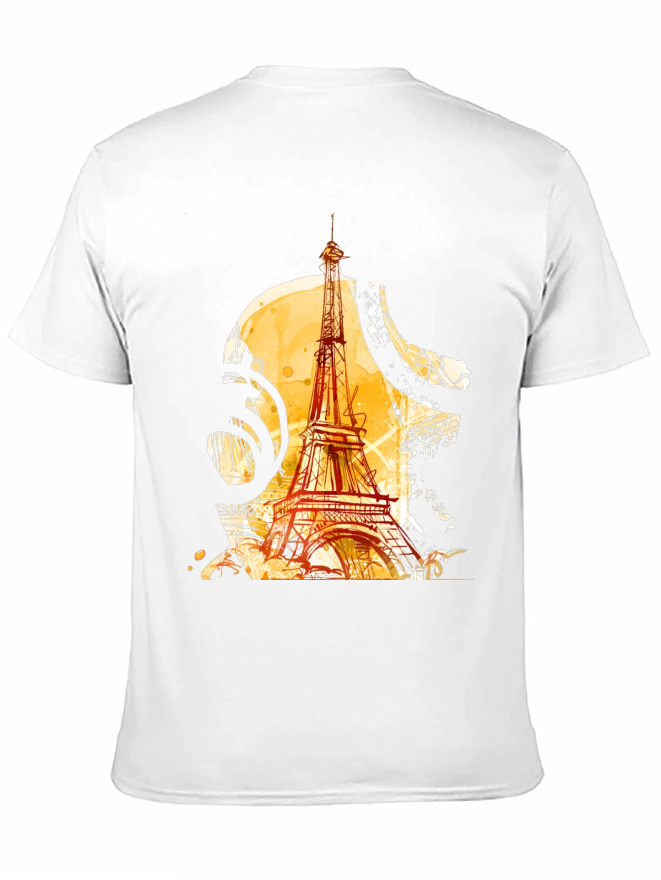Paris Eiffel Tower Graphic Black T-Shirt