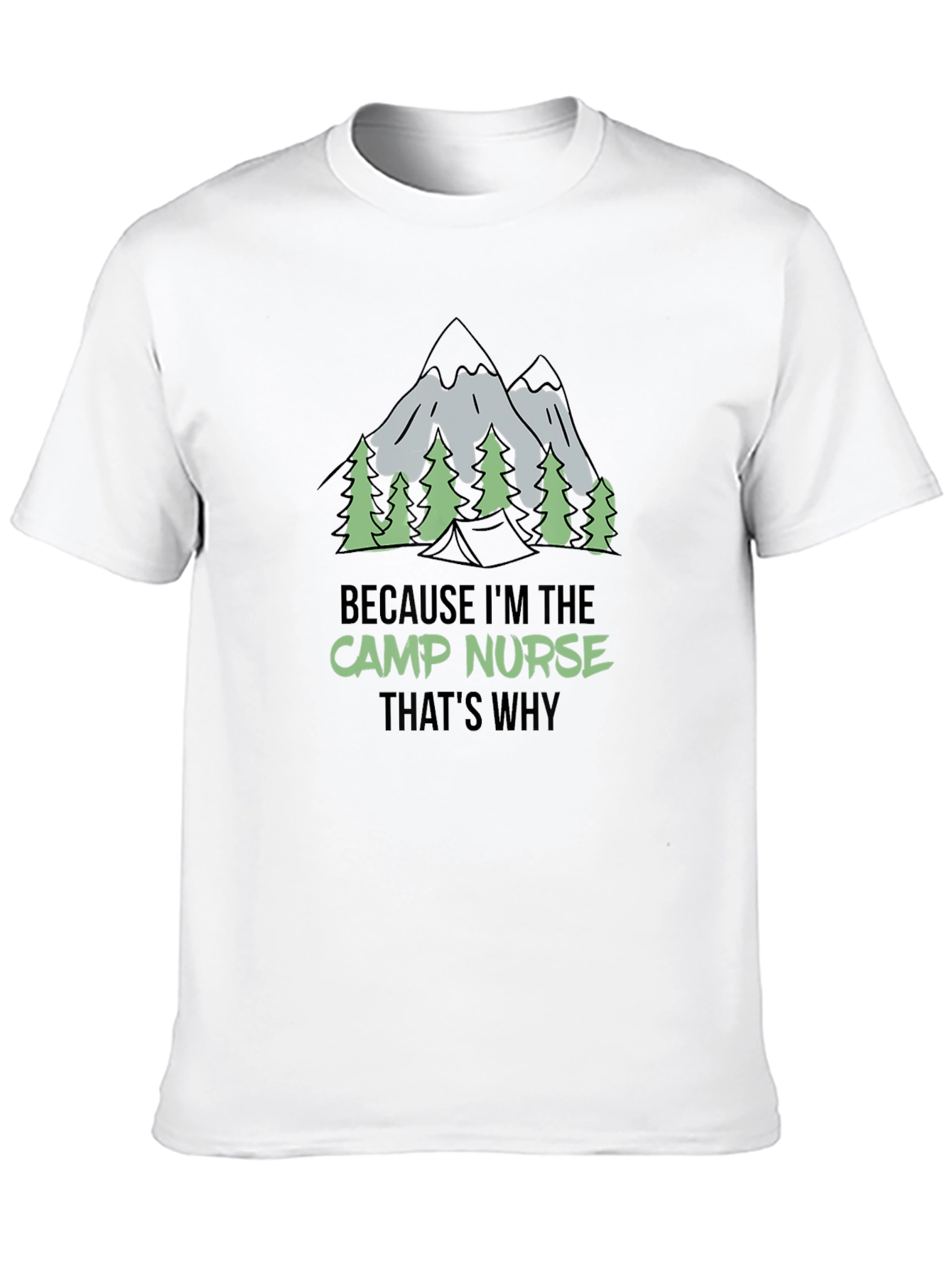 Camp Nurse Graphic Tee - Outdoor Adventure Shirt