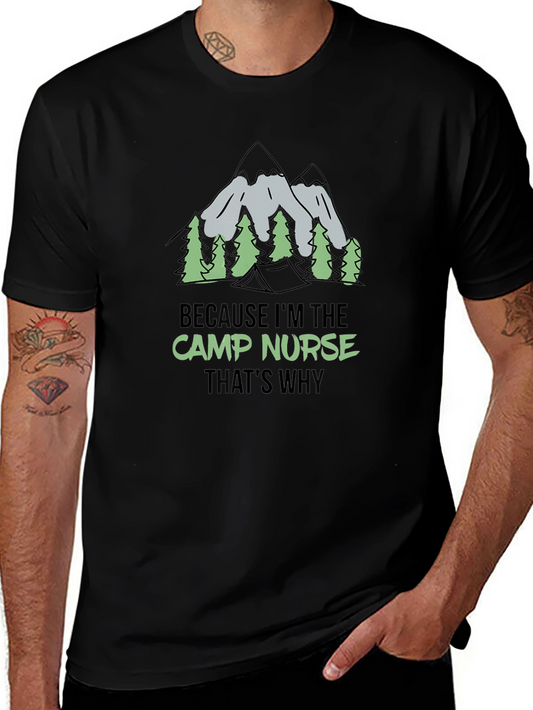 Camp Nurse Graphic Tee - Outdoor Adventure Shirt