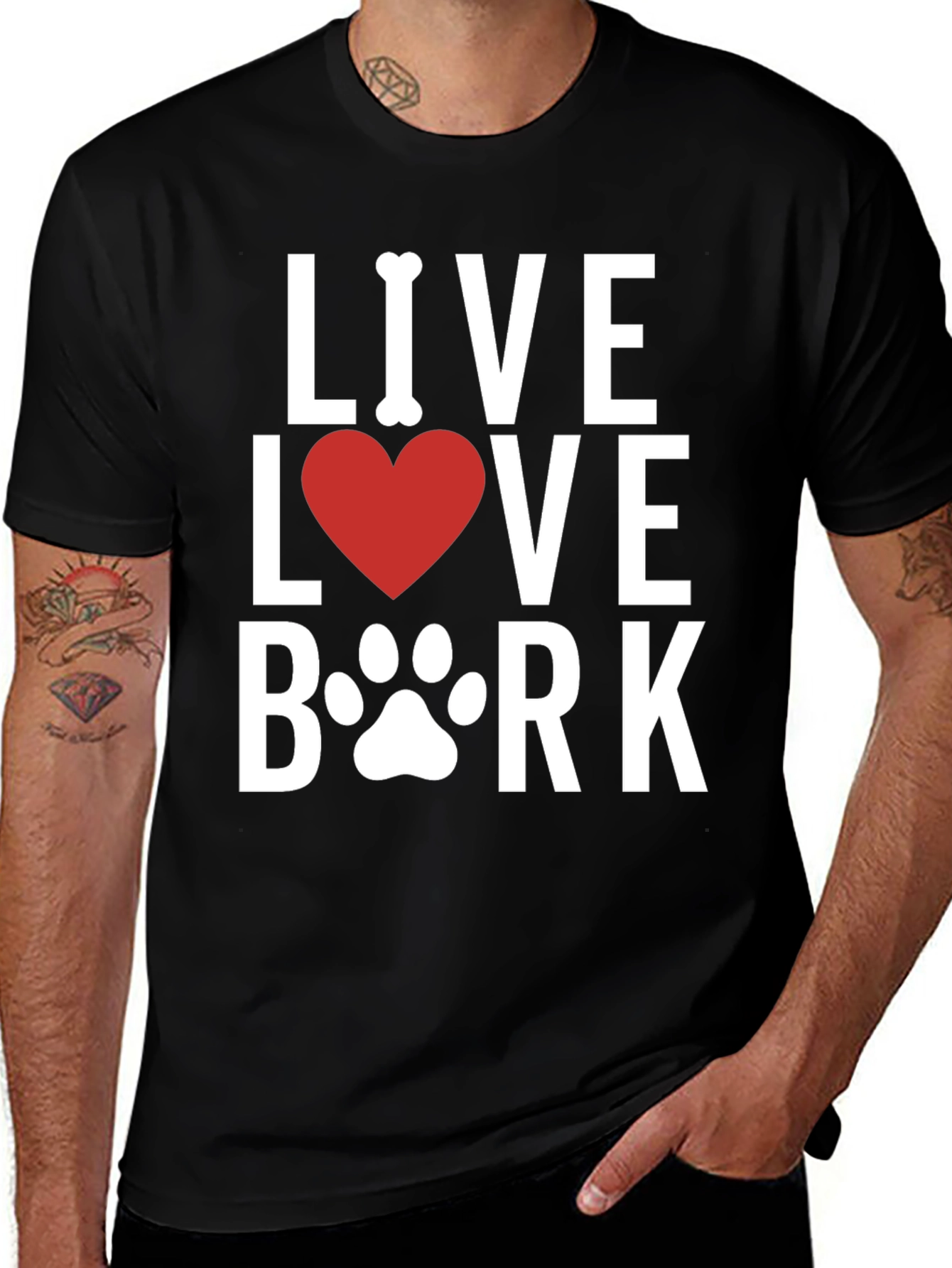 Live Love Bork Dog Lover T-Shirt