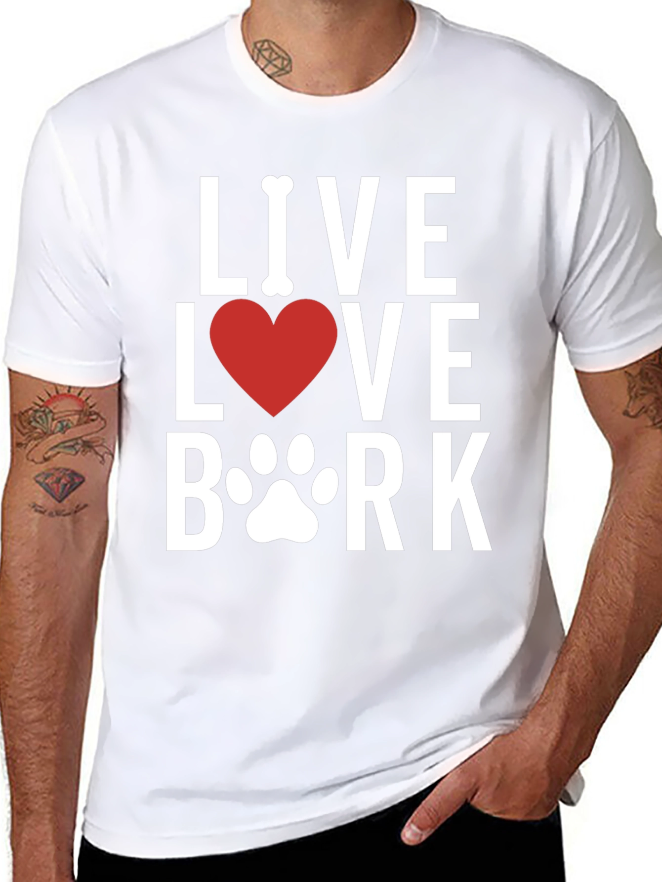 Live Love Bork Dog Lover T-Shirt