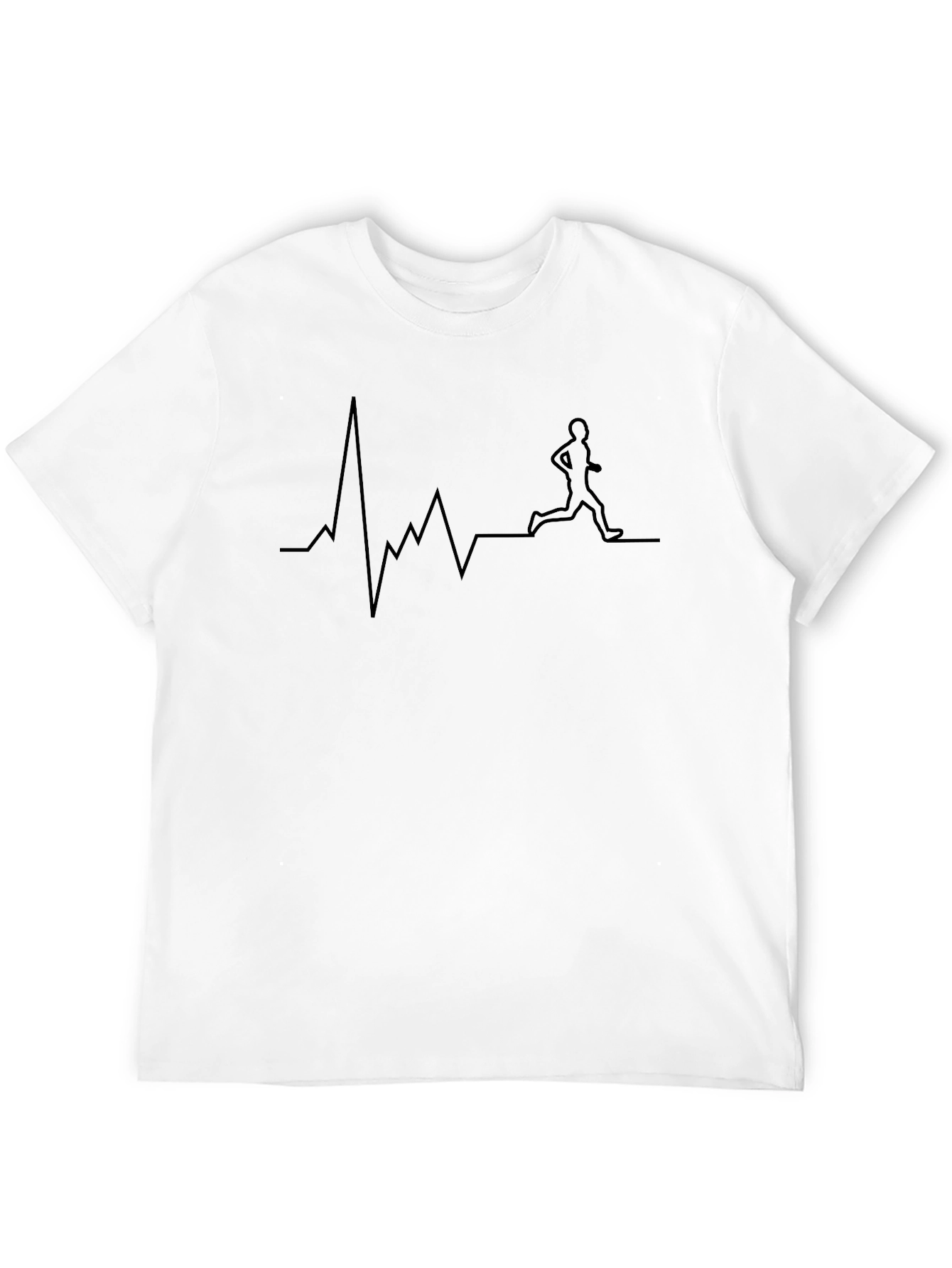 Running Heartbeat T-Shirt - Fitness & Style