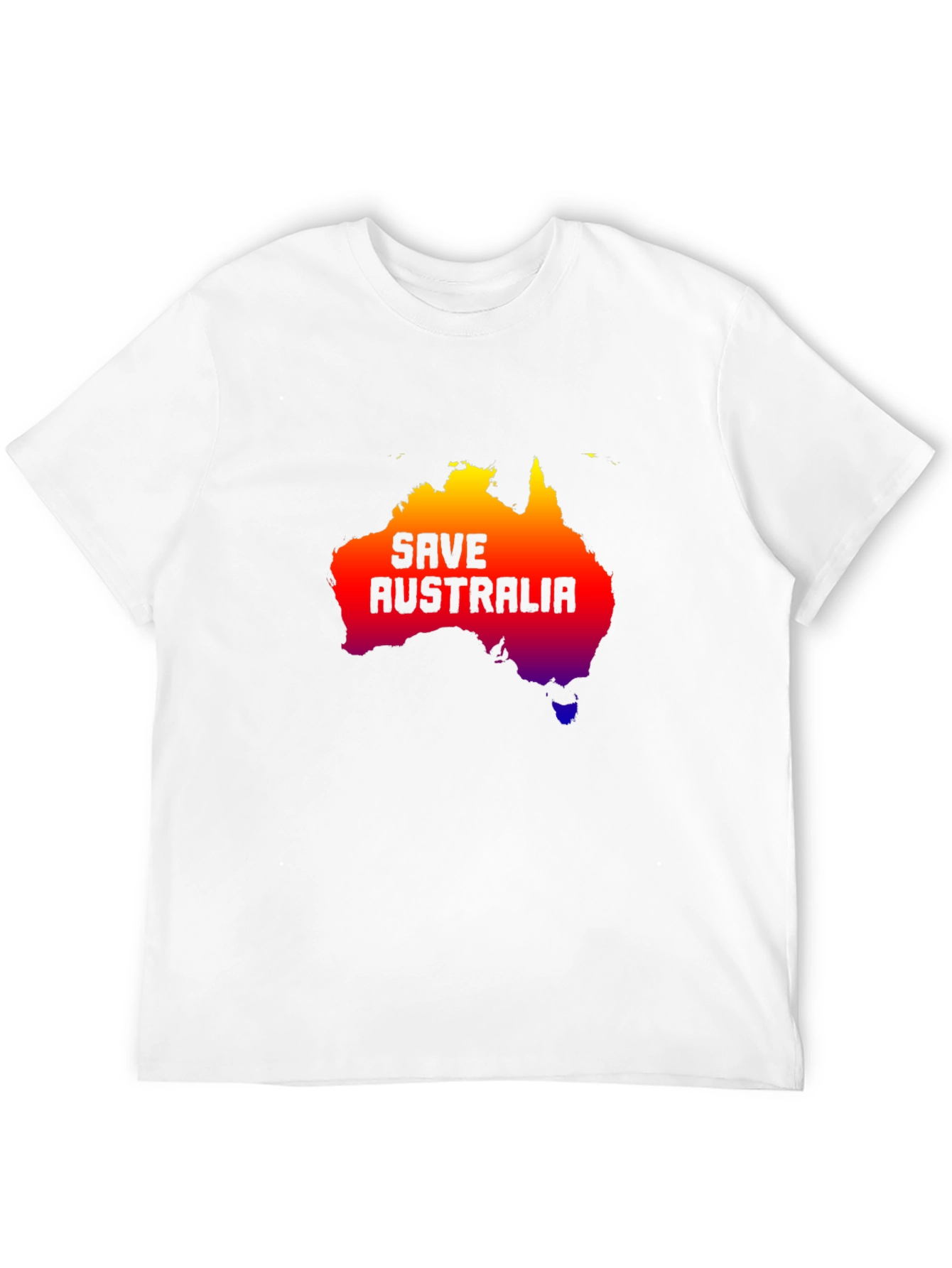 Save Australia Graphic Tee - Black Cotton T-Shirt