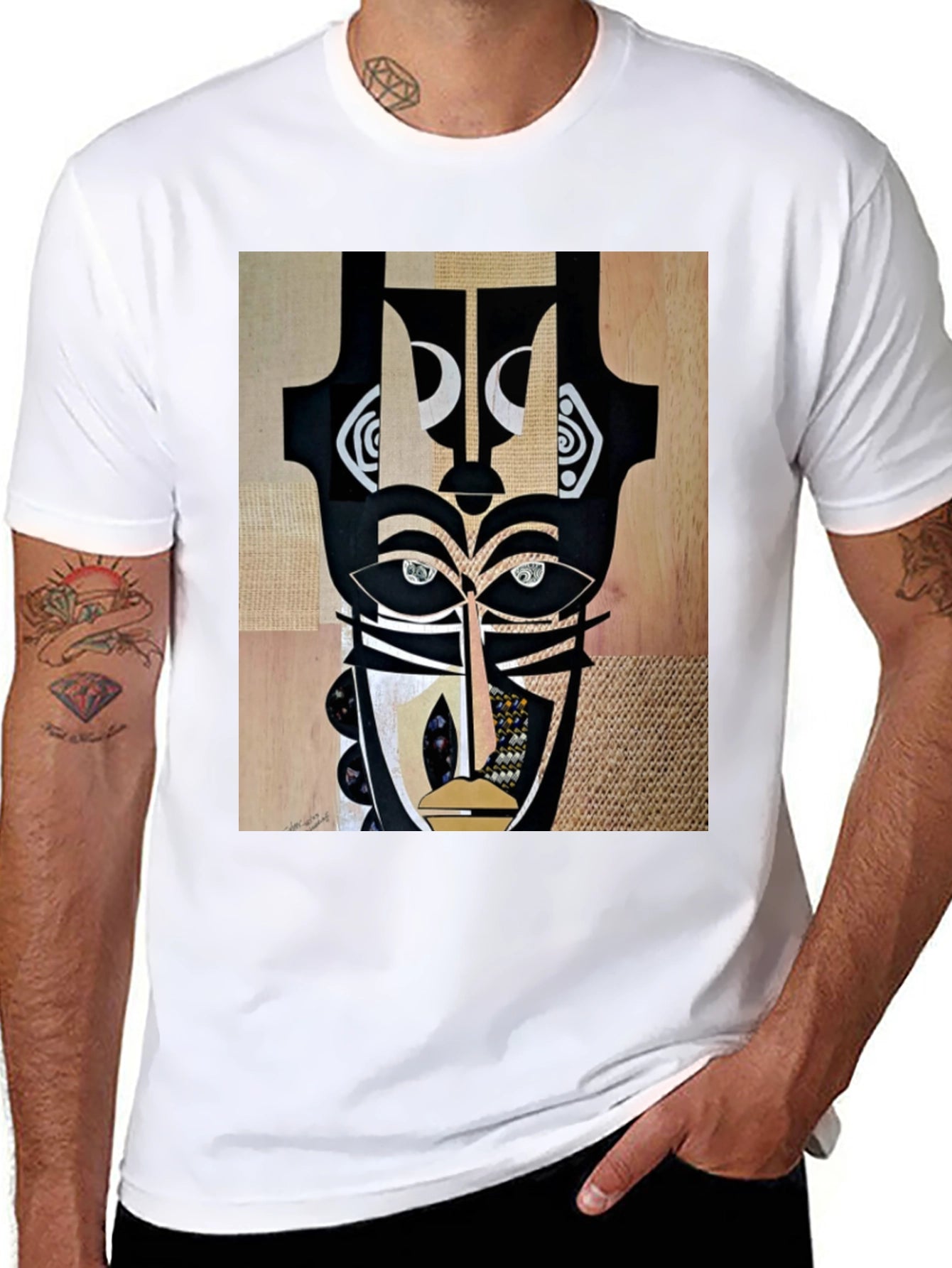 Abstract Art Graphic T-Shirt - Unique Design