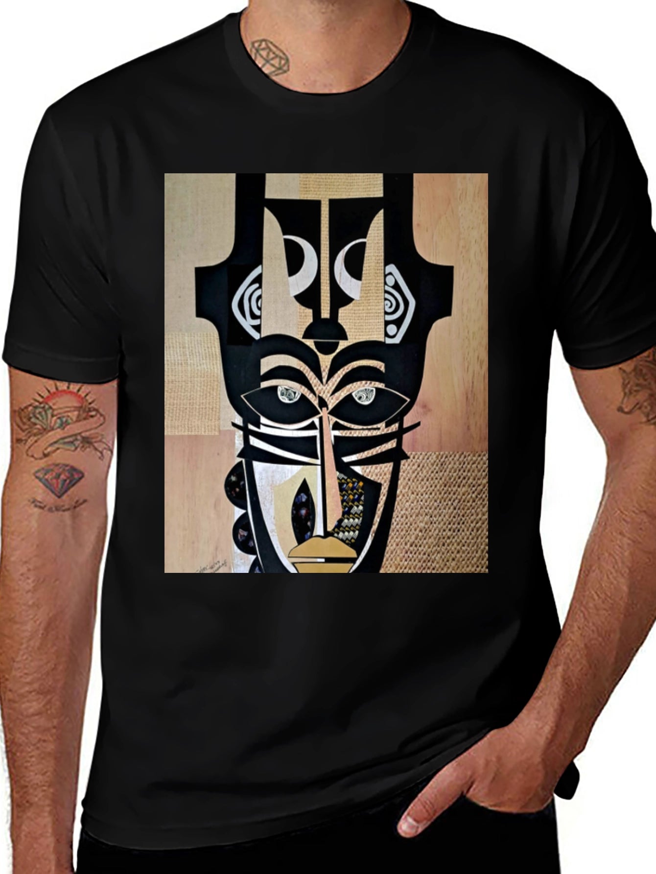 Abstract Art Graphic T-Shirt - Unique Design