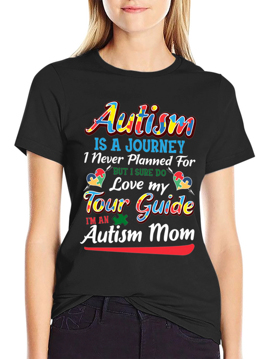 Autism Mom T-Shirt - Love My Tour Guide