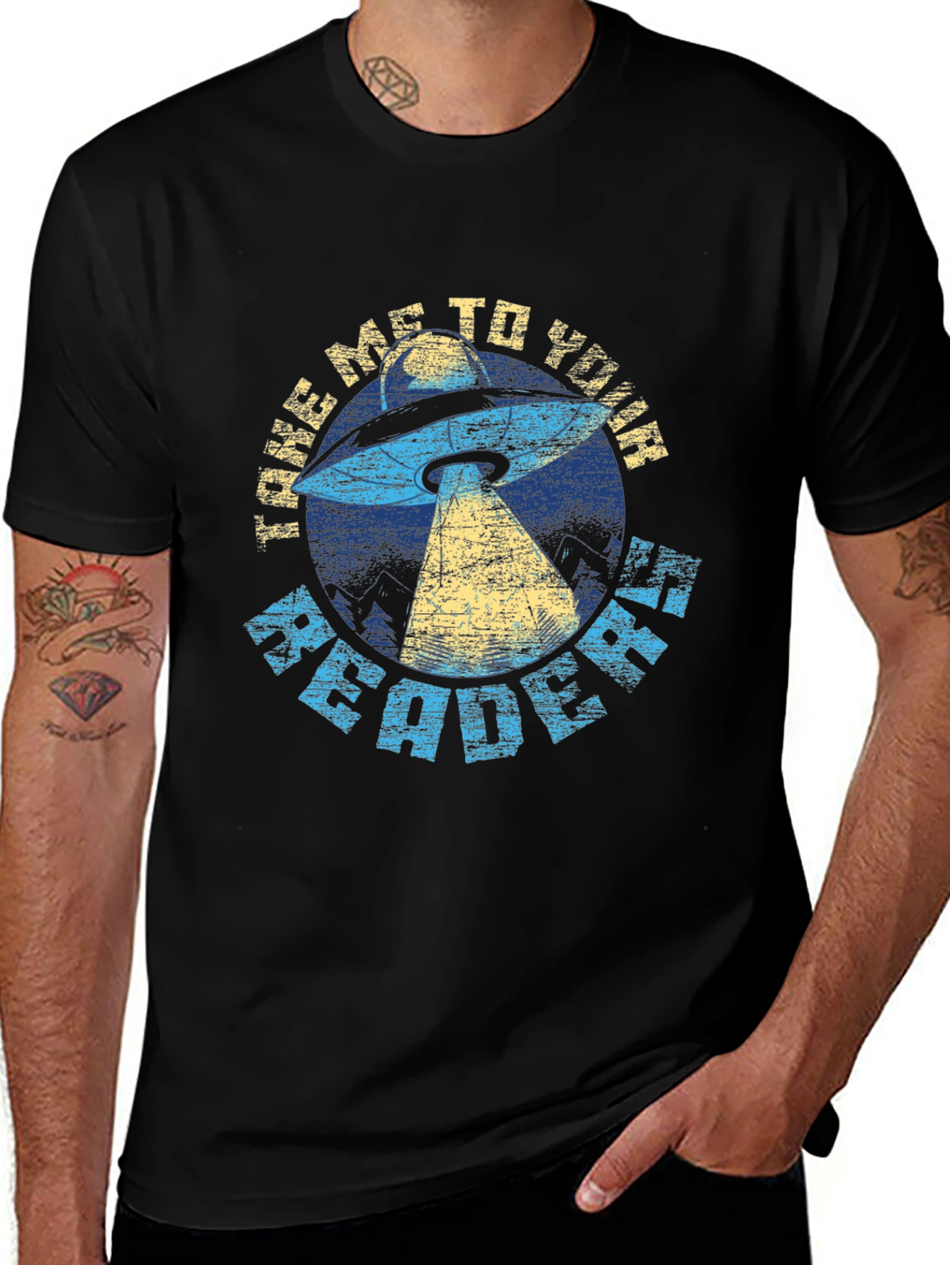 Take Me To Your Reader UFO Graphic Tee