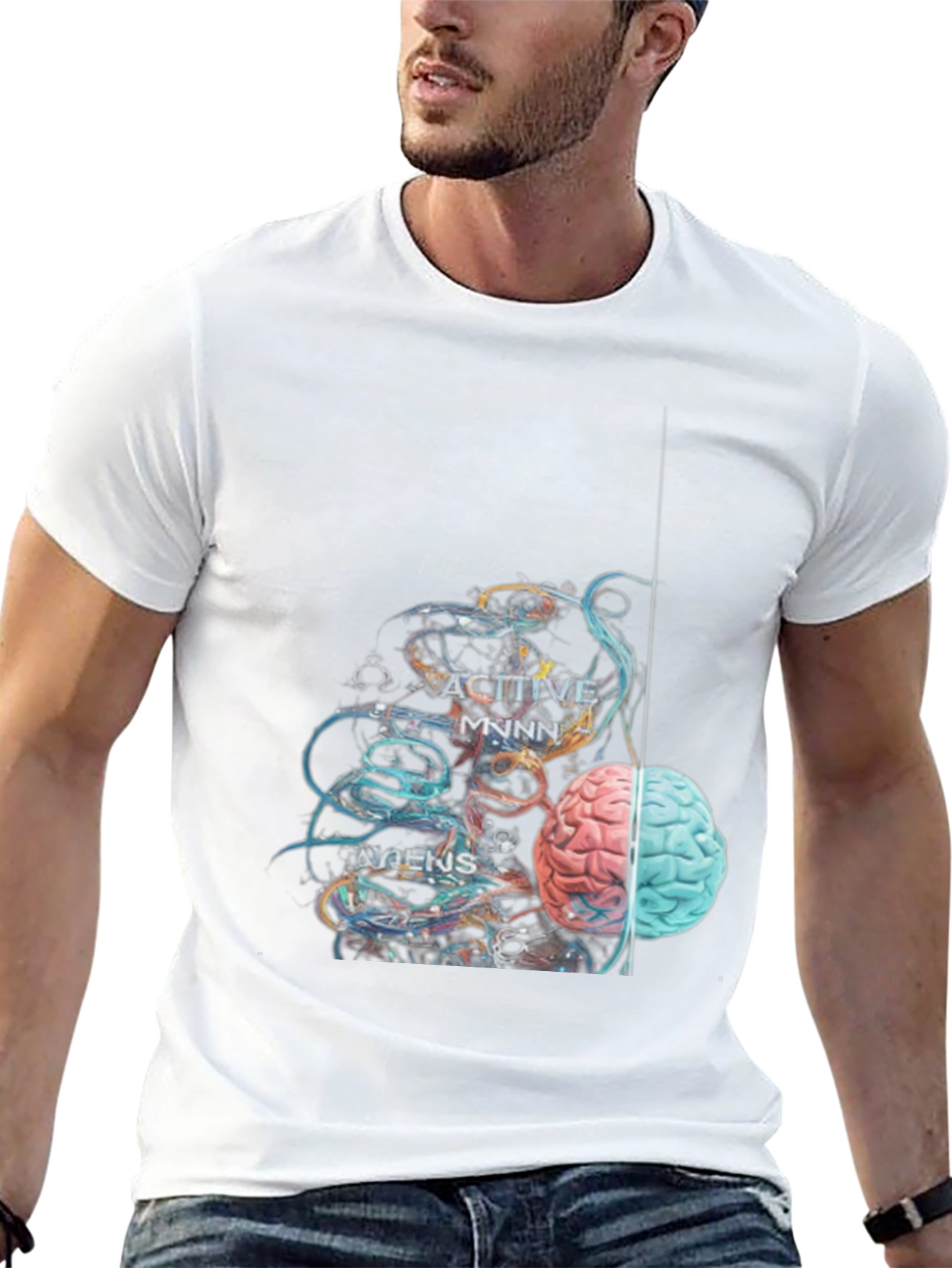 Active Minds Brain Graphic T-Shirt