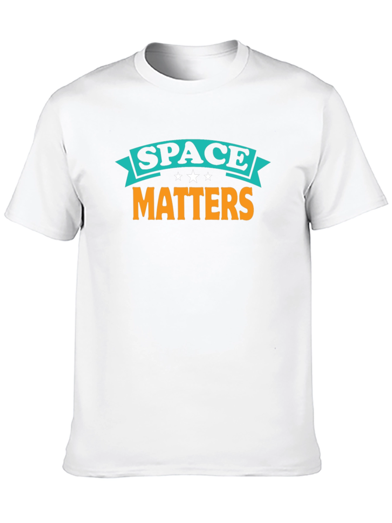Space Matters Graphic Tee - Black Cotton T-Shirt