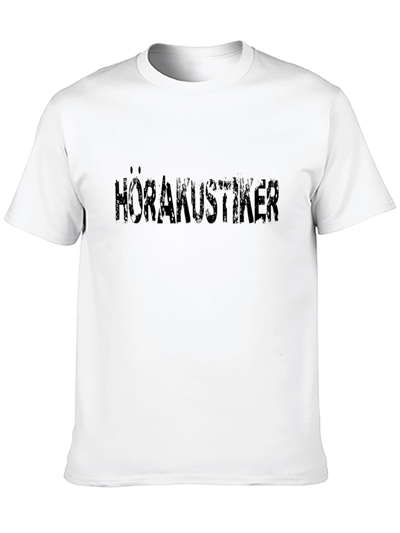 Hörakustiker Graphic Tee - Black Cotton T-Shirt