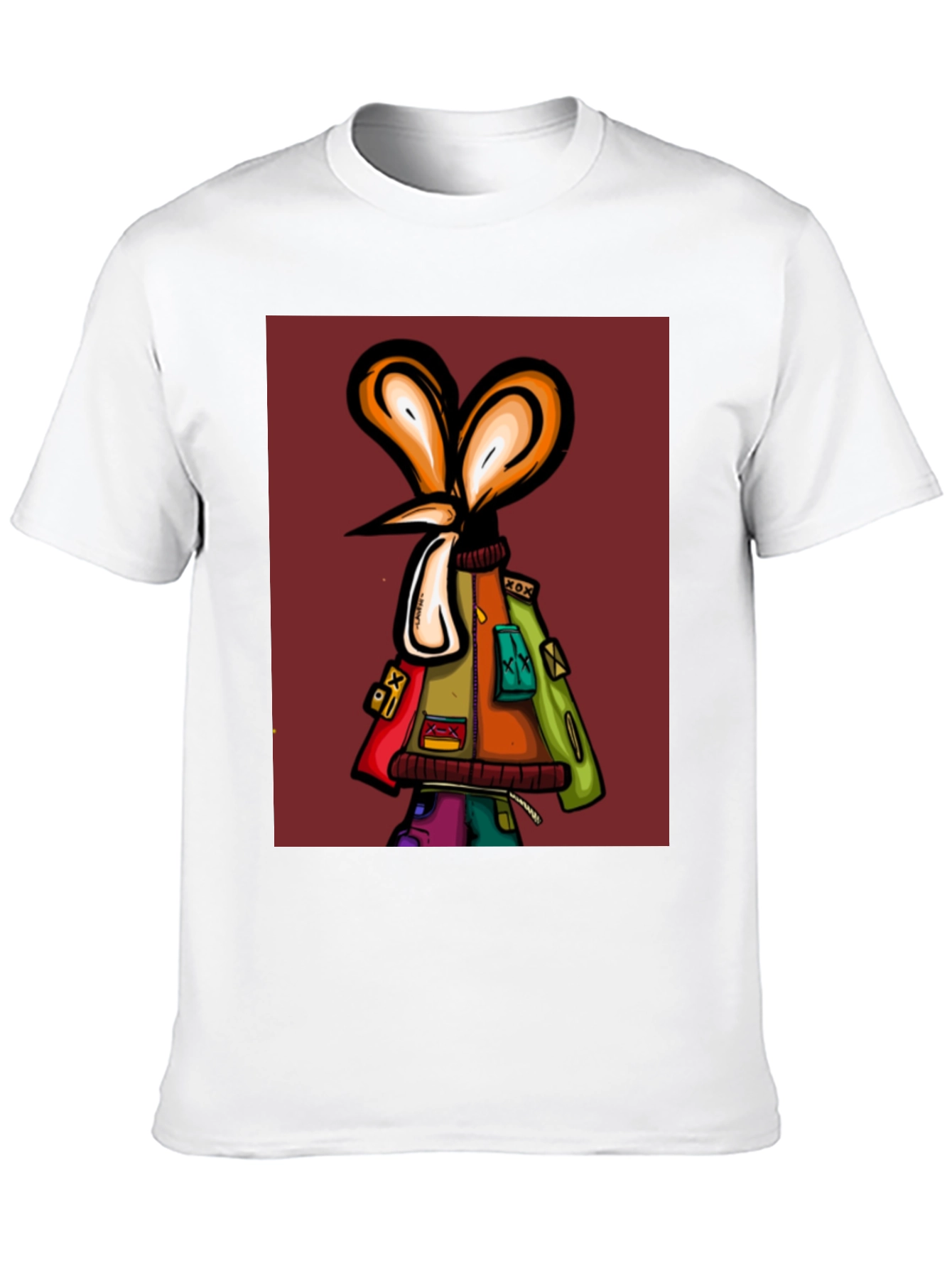 Unique Graphic Print Black T-Shirt