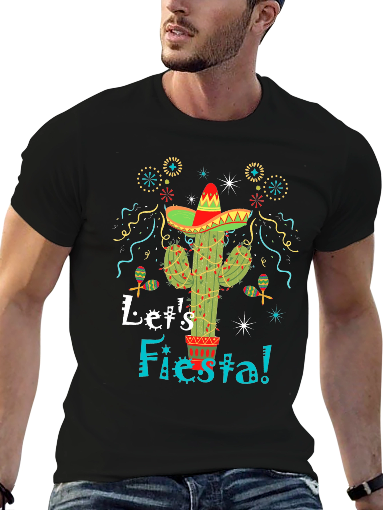 Lets Fiesta Cactus Graphic Tee