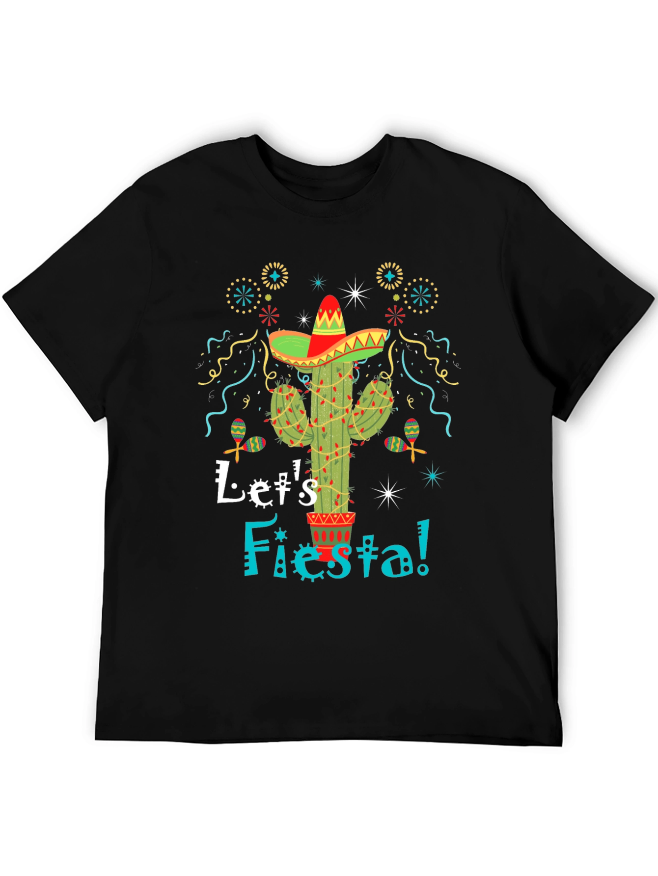 Lets Fiesta Cactus Graphic Tee