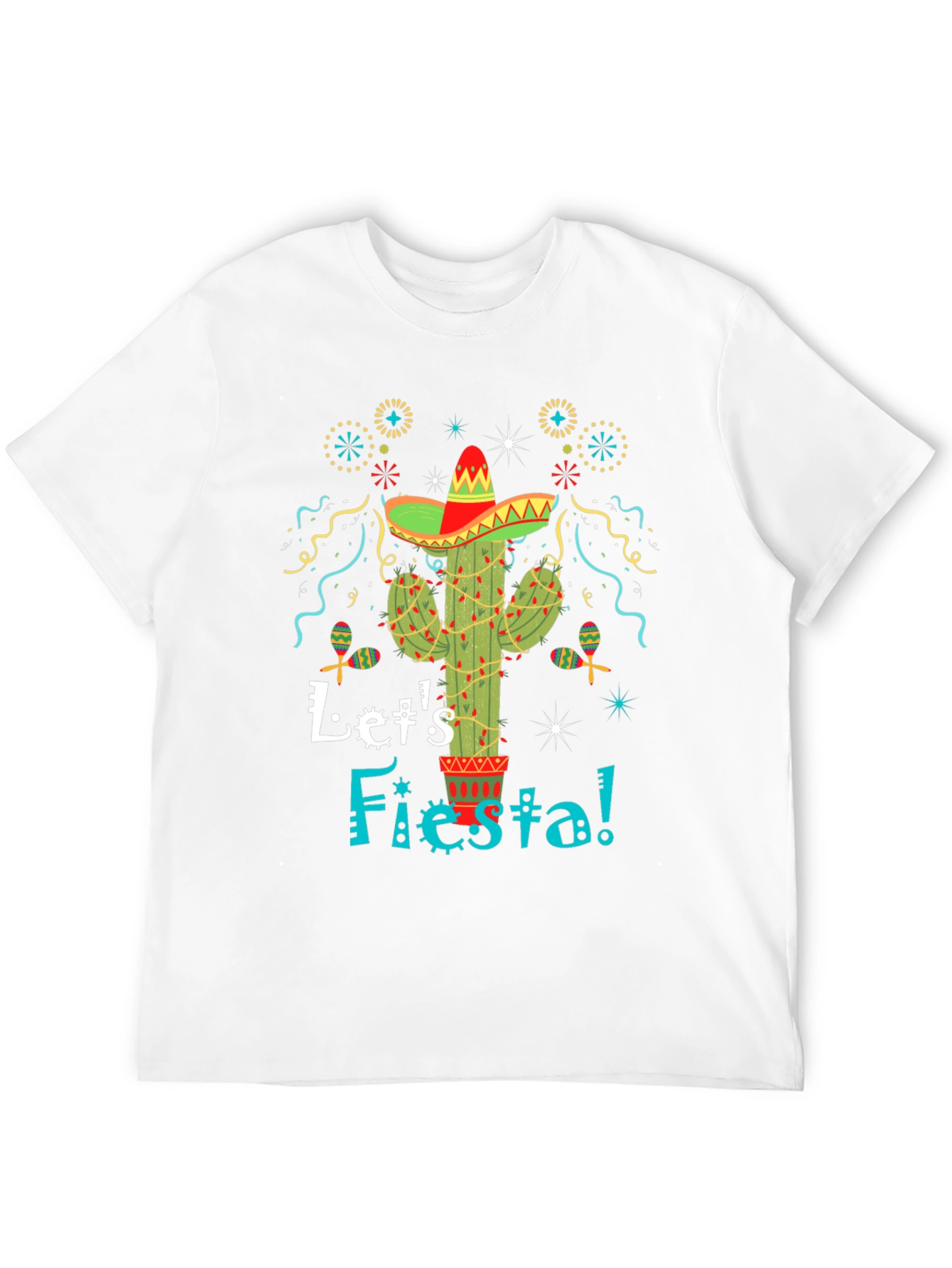 Lets Fiesta Cactus Graphic Tee