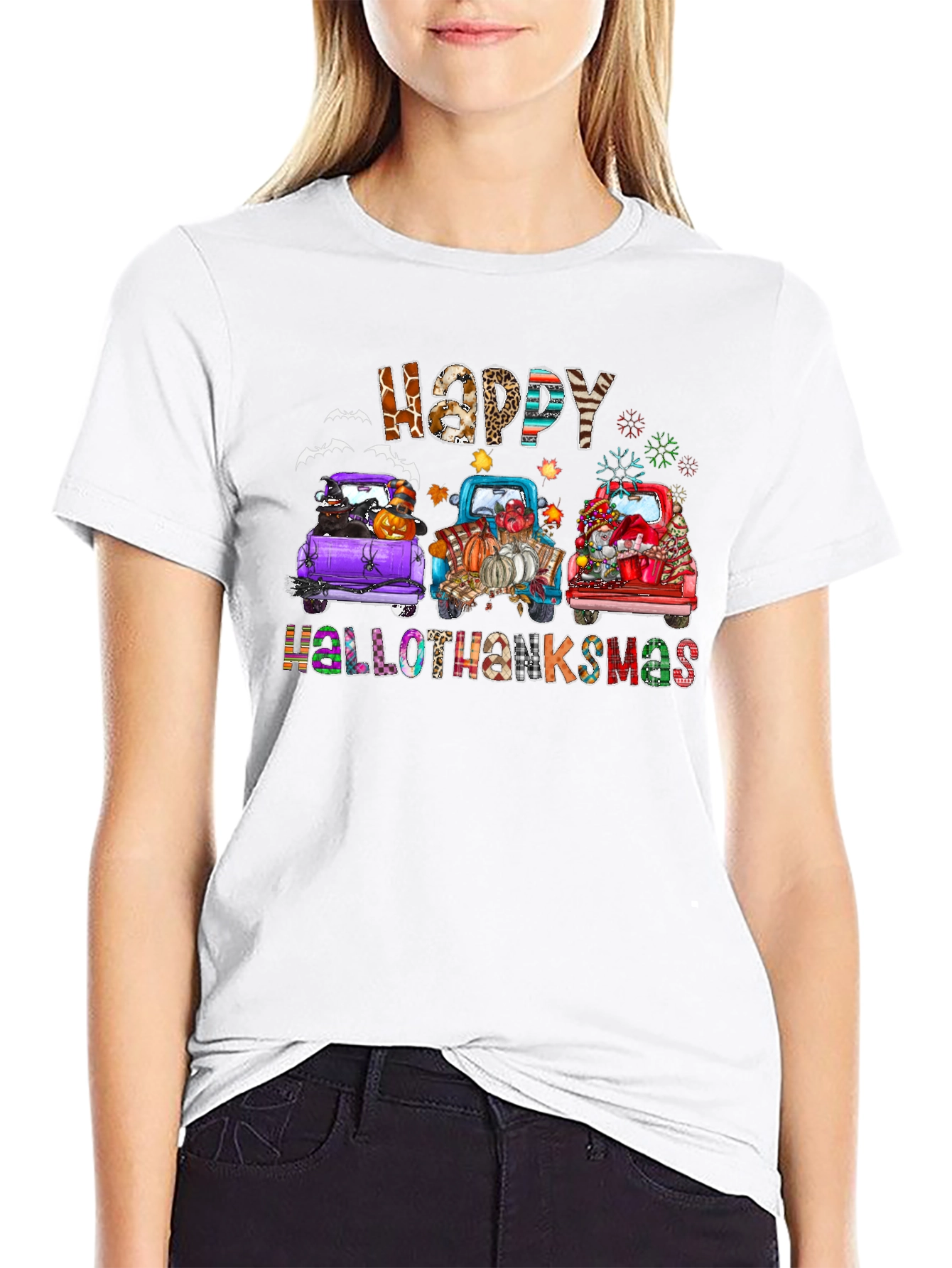 Hollothanksmas Truck T-Shirt