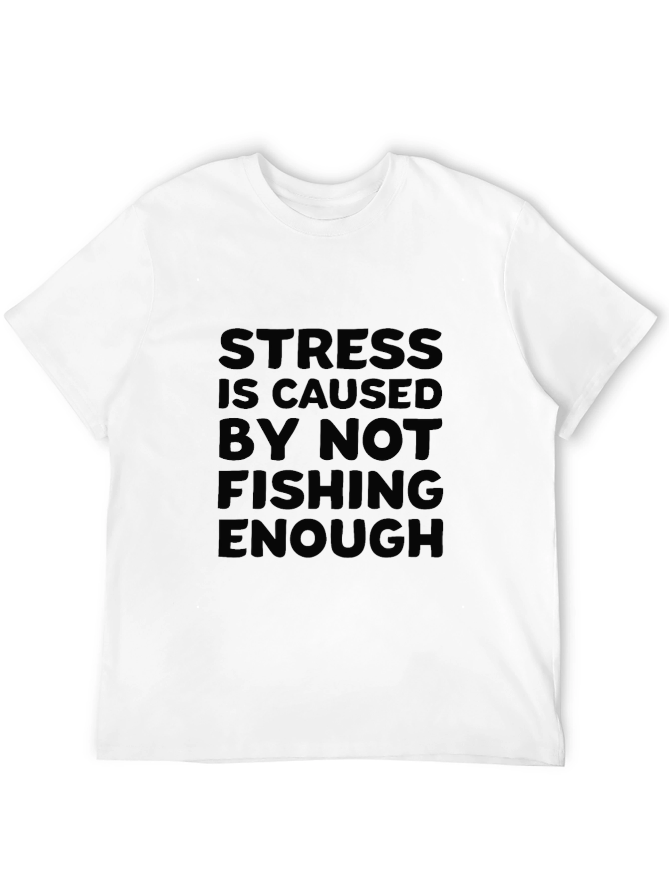 Stress Fishing T-Shirt - Fishermans Humor Tee