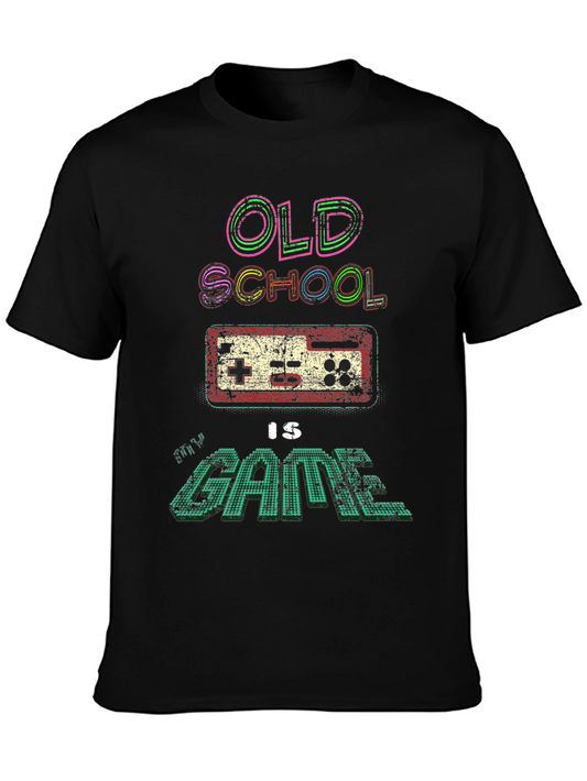Old School Gamer T-Shirt - Black Retro Gaming