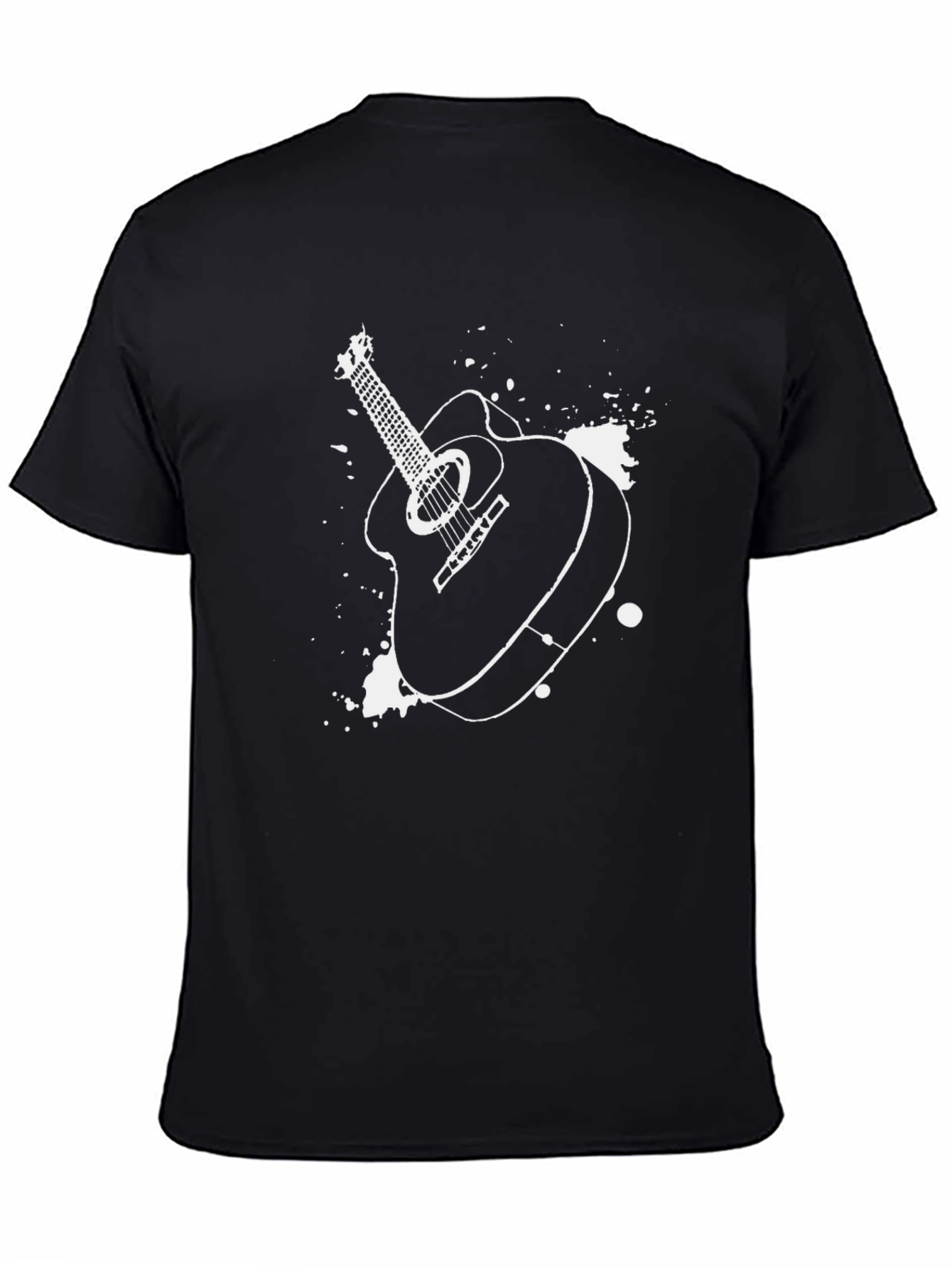 Guitar Graphic Black T-Shirt
