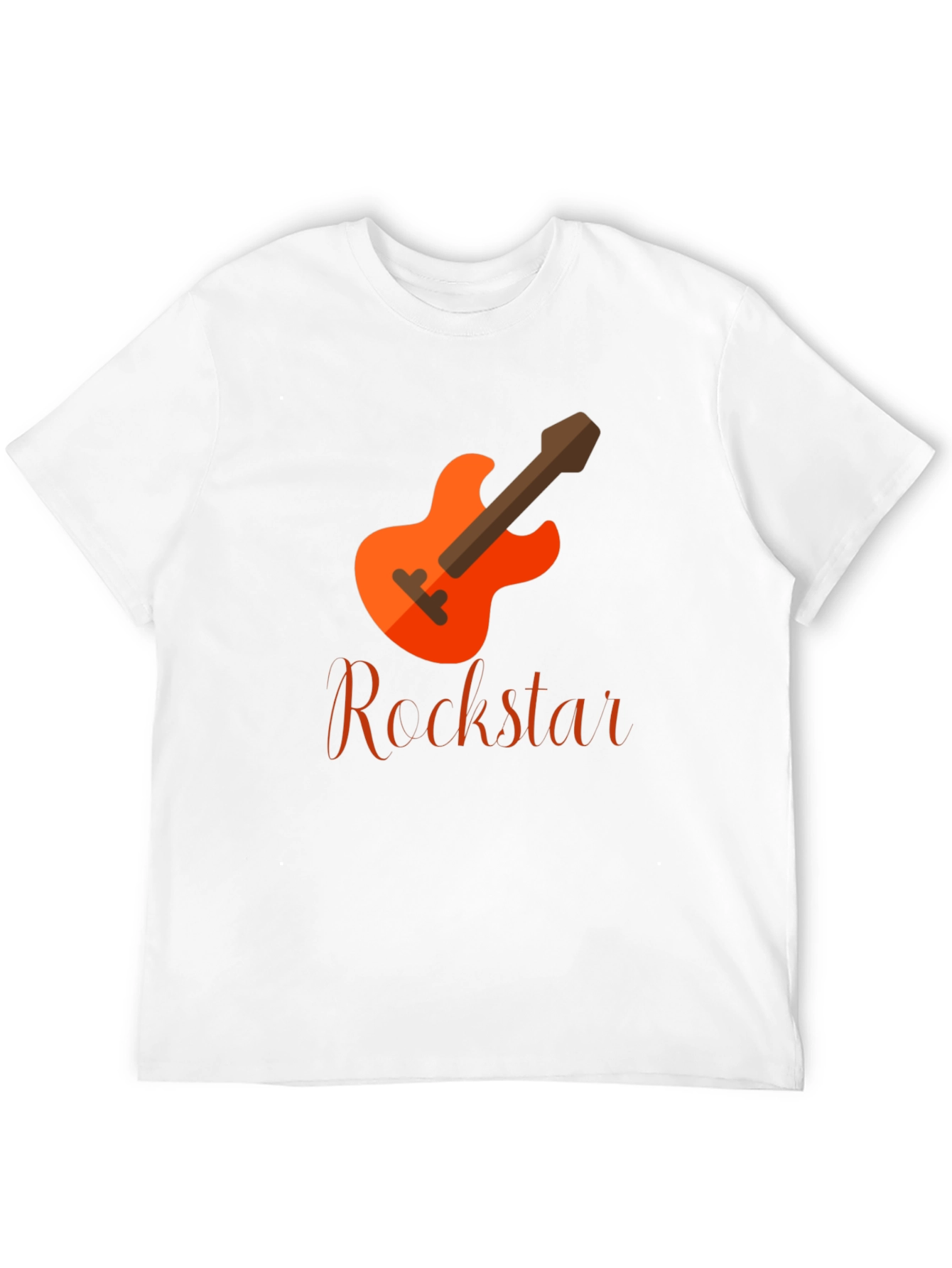 Rockstar Guitar Graphic T-Shirt - Mens Black Tee