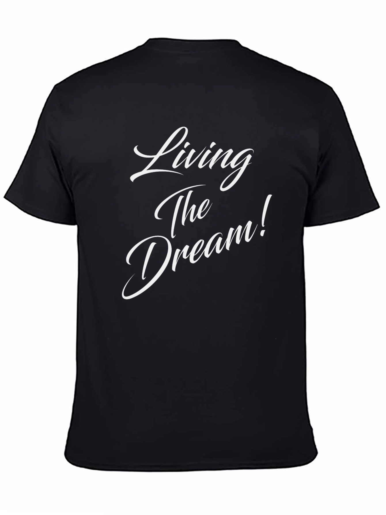 Living The Dream Black Graphic Tee Shirt