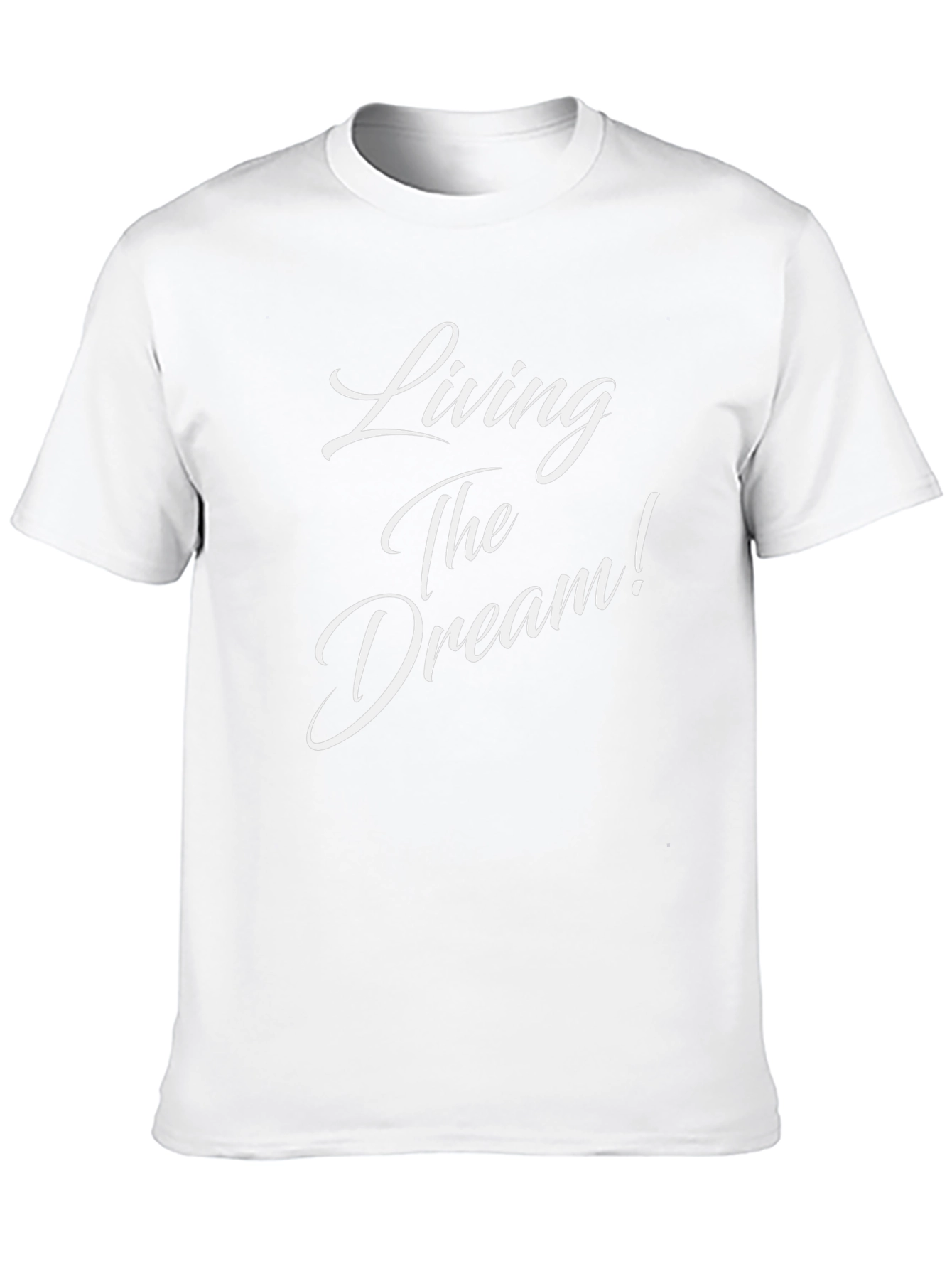 Living The Dream Black Graphic Tee Shirt