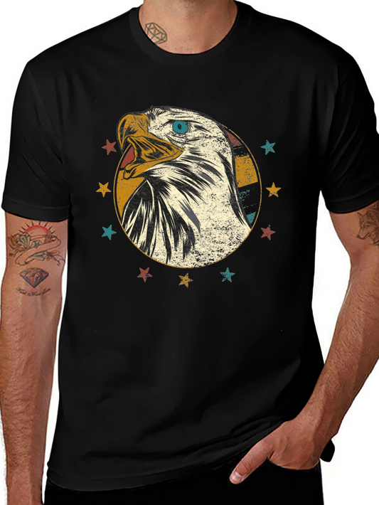 Eagle Graphic Tee - Patriotic Vintage Style