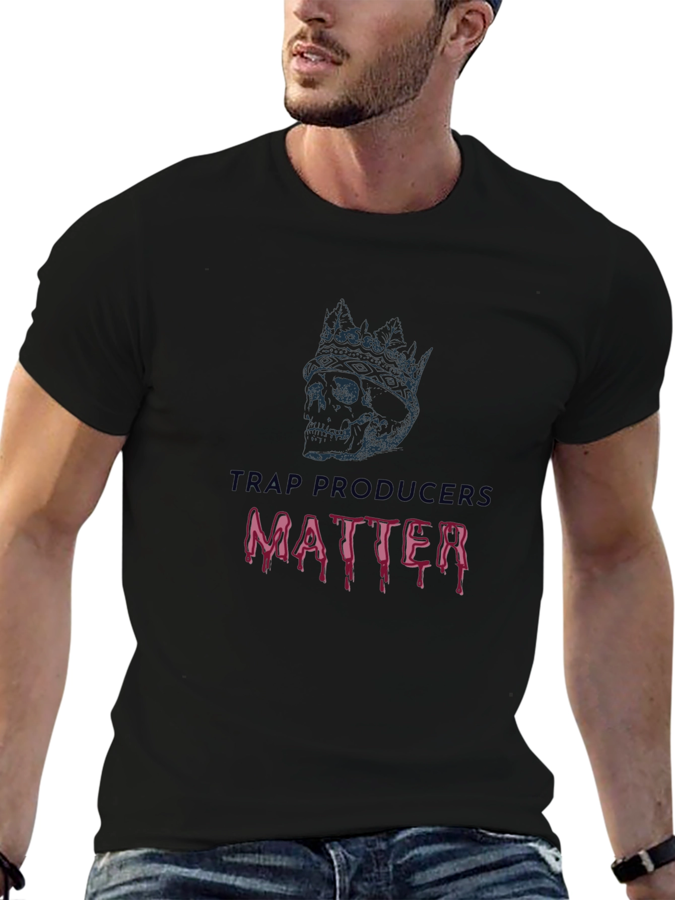 Trap Producers Matter T-Shirt - Skull & Crown Design