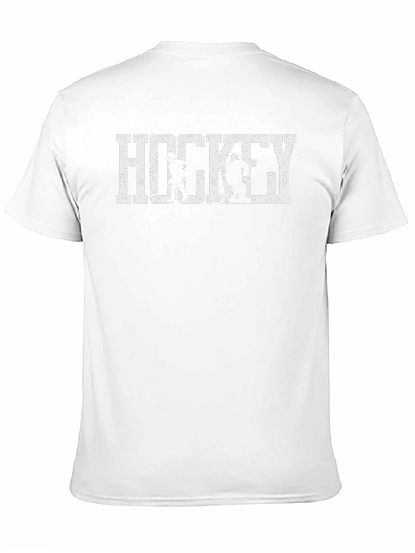 Hockey Graphic Print Black T-Shirt